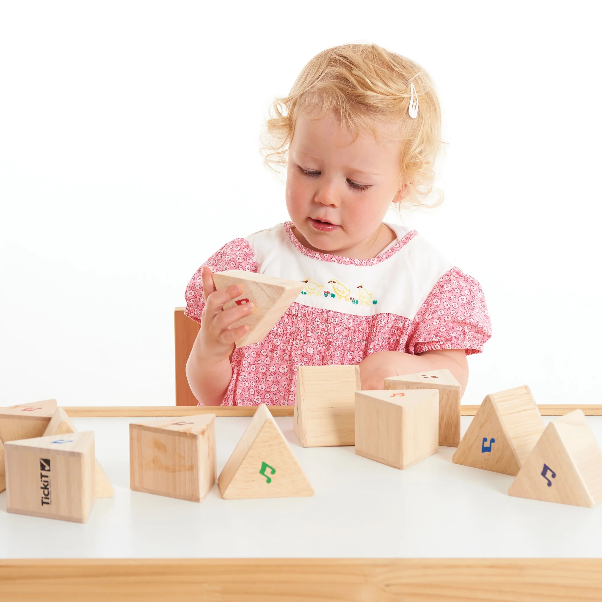TickiT Sound Prism Set - Colorful Musical Triangles - Set of 12 - Image 3