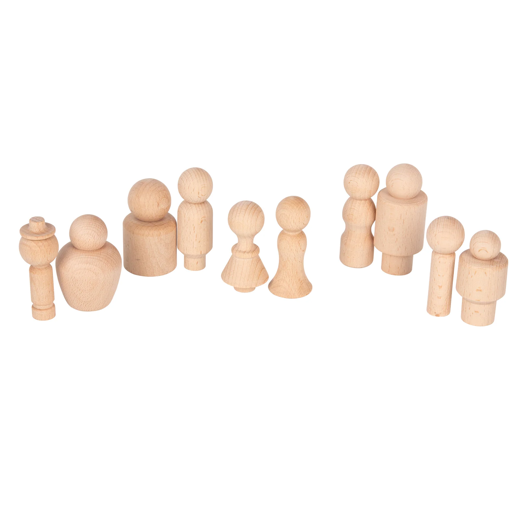 TickiT Wooden Community Figures - Set of 10 - Creative Play for Toddlers - Image 4