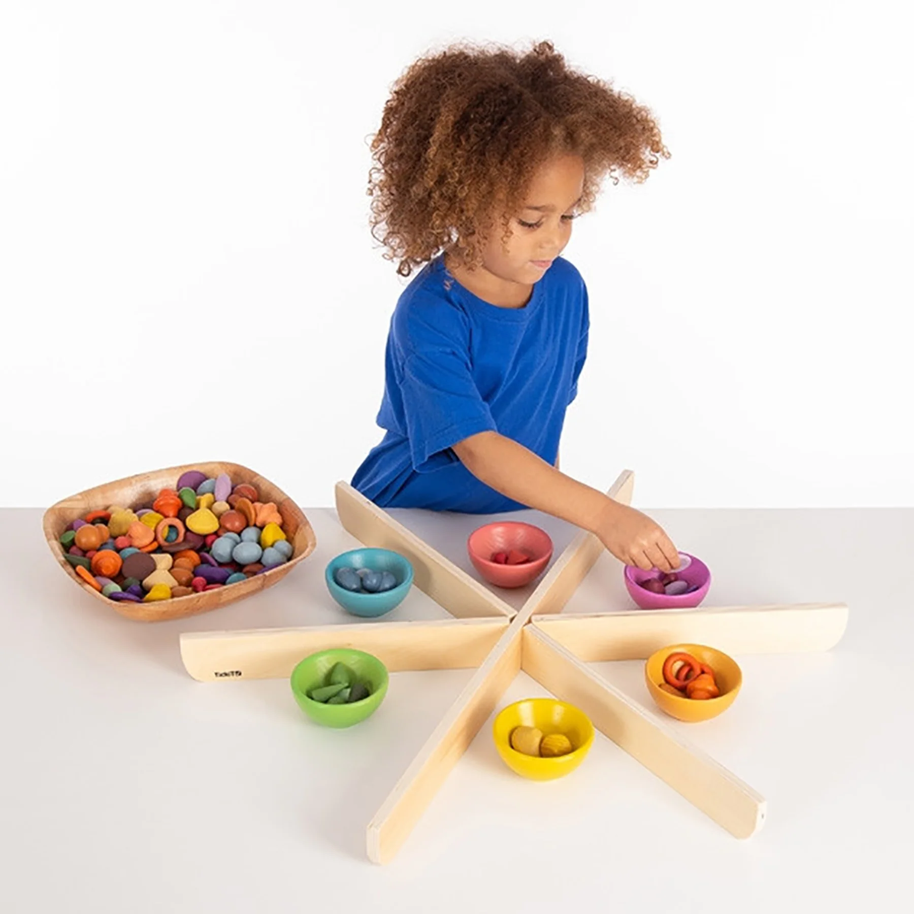 TickiT Wooden Discovery Dividers - Birch Plywood Playtime Circle - Image 5