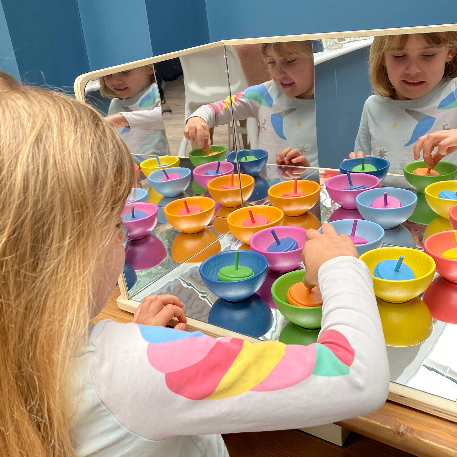 TickiT Wooden Exploratory Mirror - Interactive Discovery Panels - Image 6