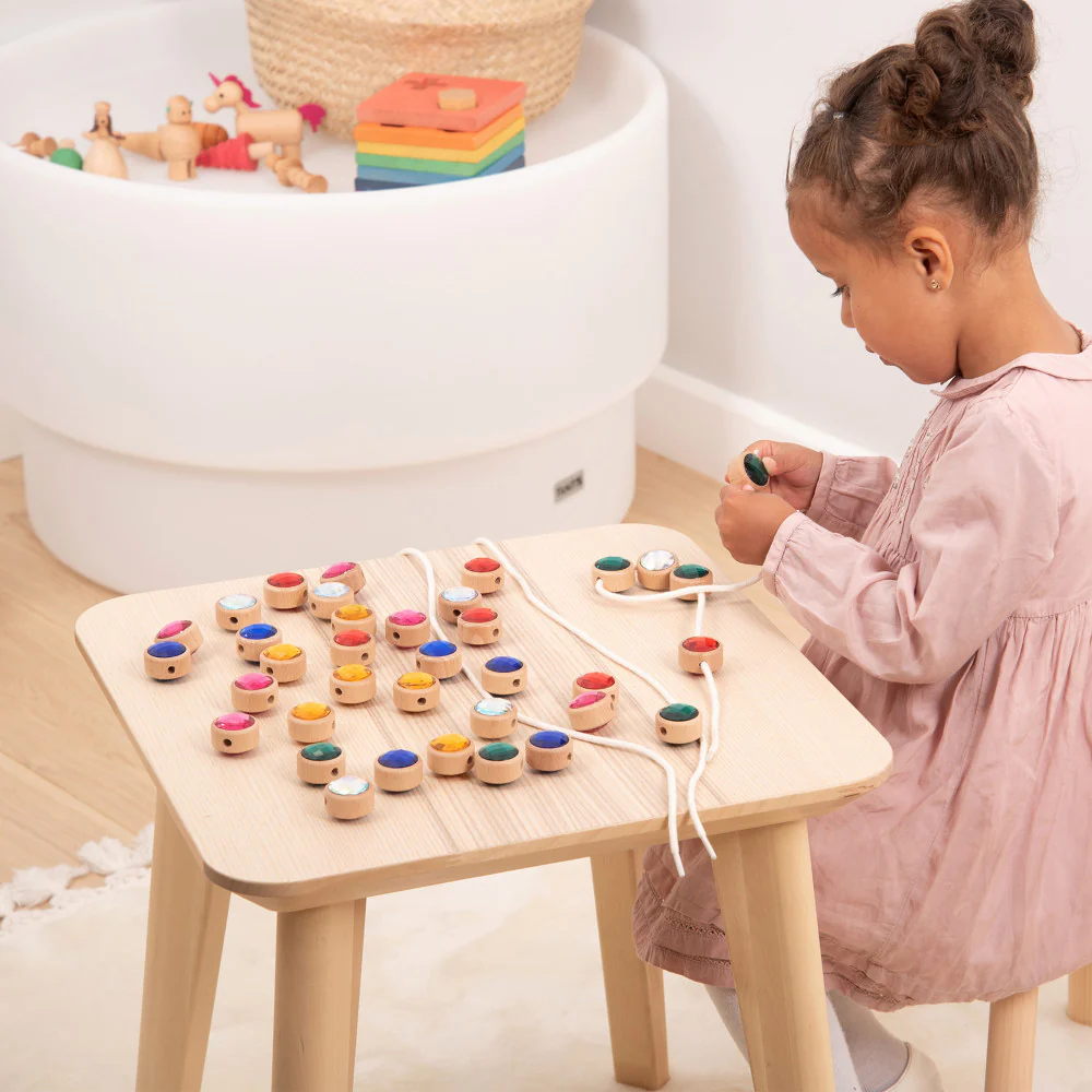 TickiT Wooden Lacing Jewels - Colorful Fine Motor Skill Toy - Image 5