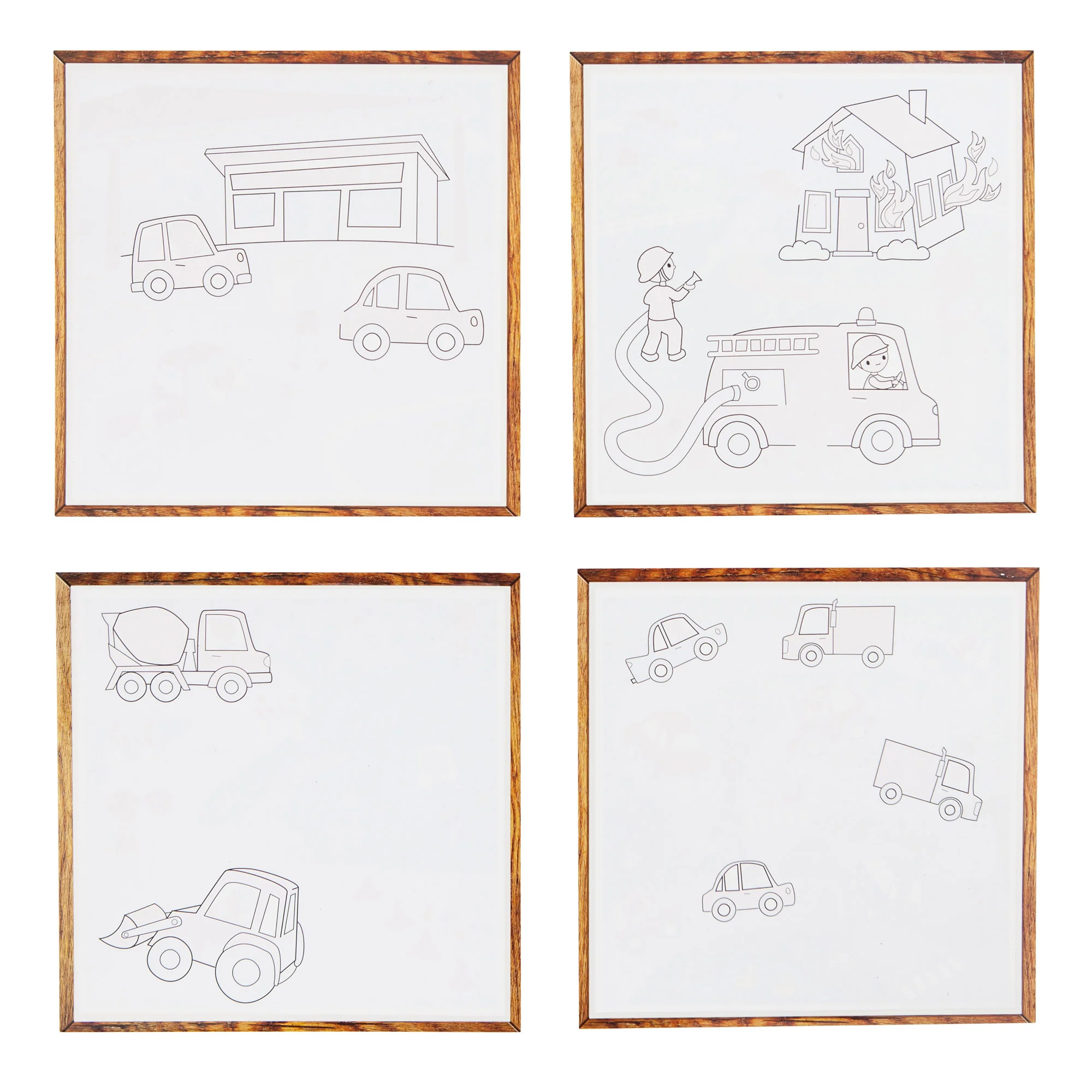 Tiger Tribe Magic Water Painting World - Things That Go - Reusable Coloring Cards - Image 3