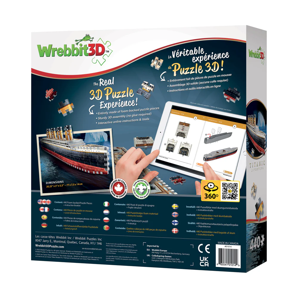 Wrebbit Titanic Historical 3D Jigsaw Puzzle - 440 pc - Image 3