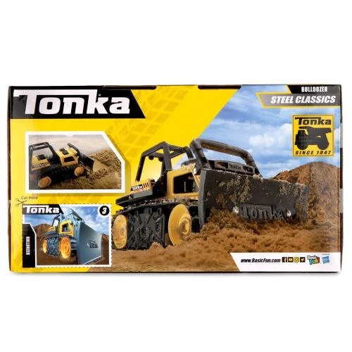 Tonka Steel Classics Bulldozer with Realistic Blade Action - Image 2