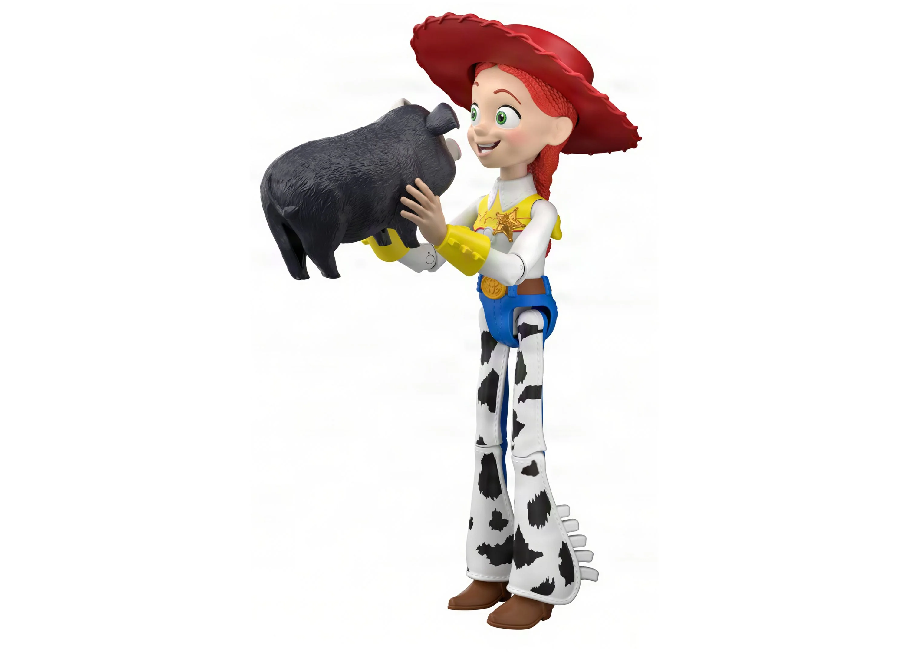 Disney Pixar Toy Story 5 Critter Talk Jessie 12-Inch Action Figure With Pig - Image 3