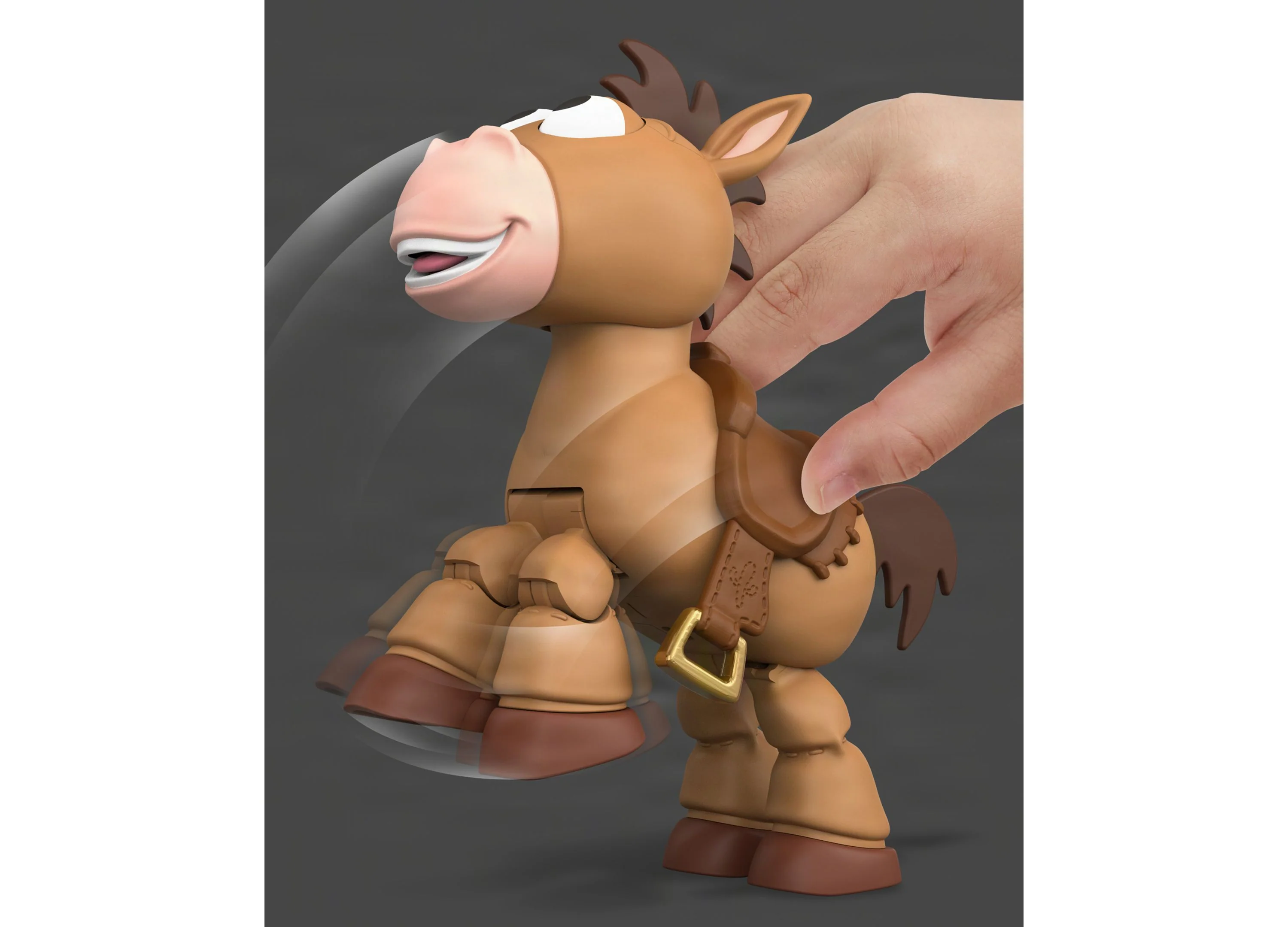Disney Pixar Toy Story 5 Lil' Partner Bullseye Interactive Posing Horse Figure - Image 3