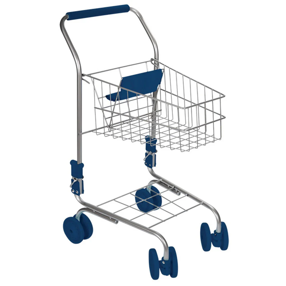 Toysmith Deluxe Metal Toy Shopping Cart - Realistic Playset