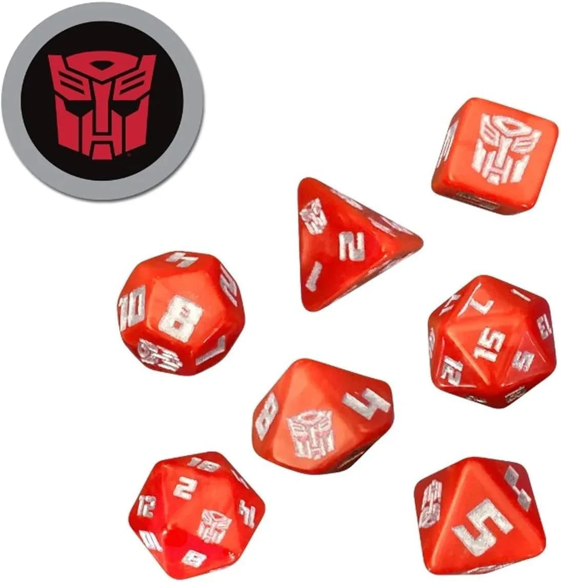 Transformers Essence20 8-Piece RPG Dice Set - Autobot Edition - Image 3