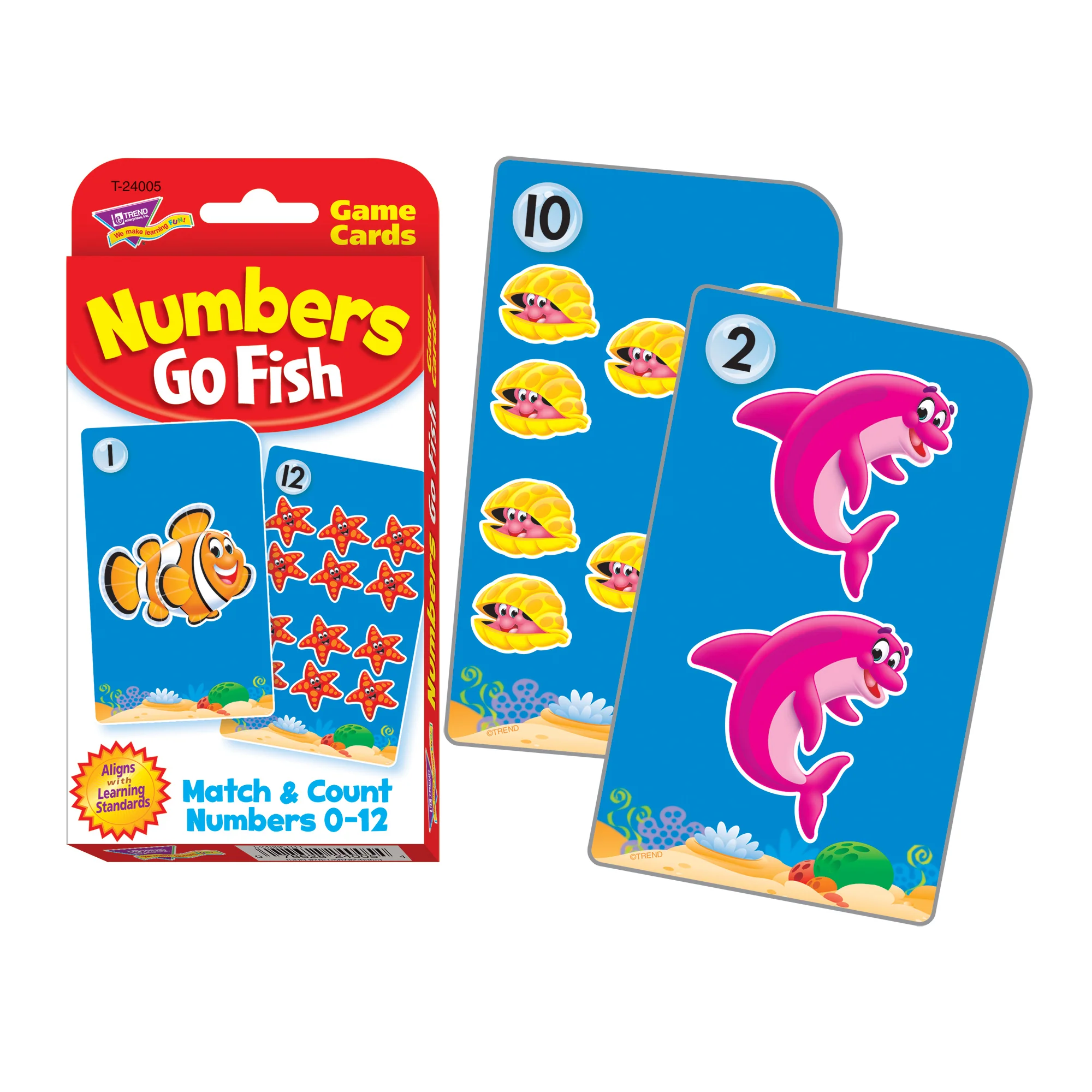 TREND Challenge Cards Numbers Go Fish - Learning Math Game - 6 Sets - Image 2
