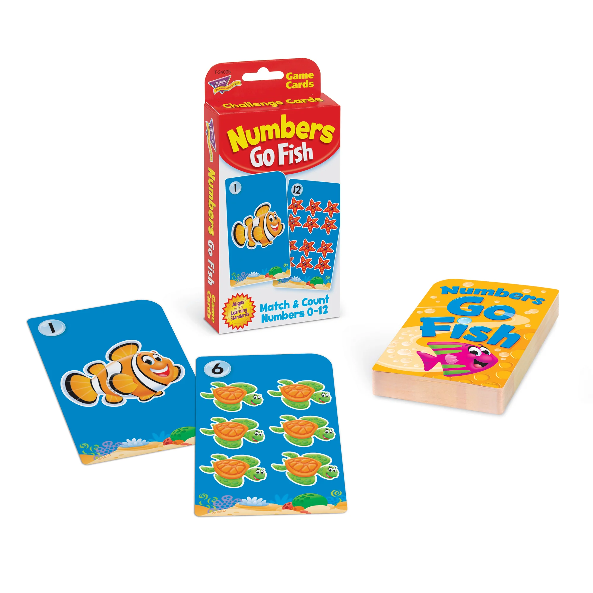 TREND Challenge Cards Numbers Go Fish - Learning Math Game - 6 Sets - Image 3