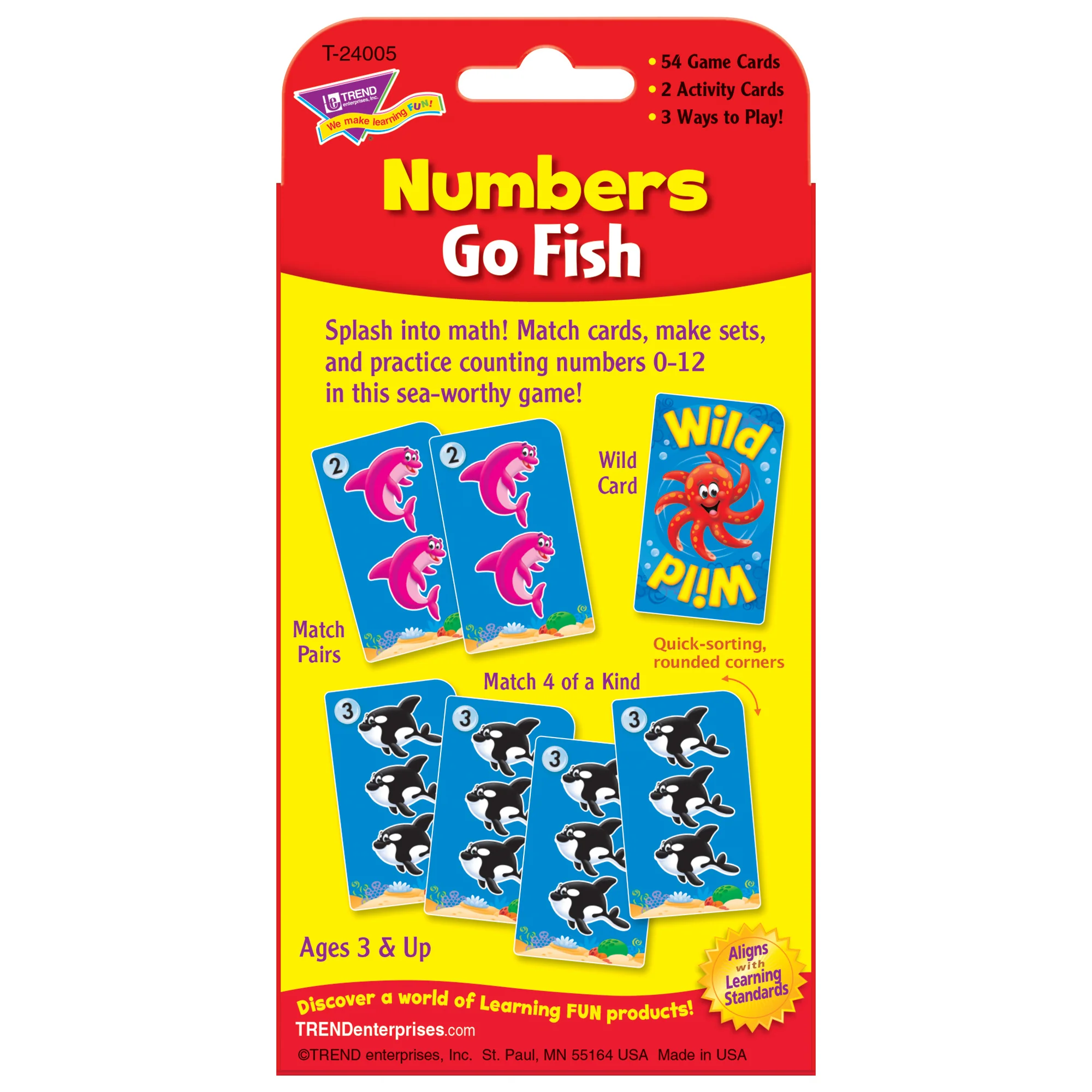 TREND Challenge Cards Numbers Go Fish - Learning Math Game - 6 Sets - Image 4