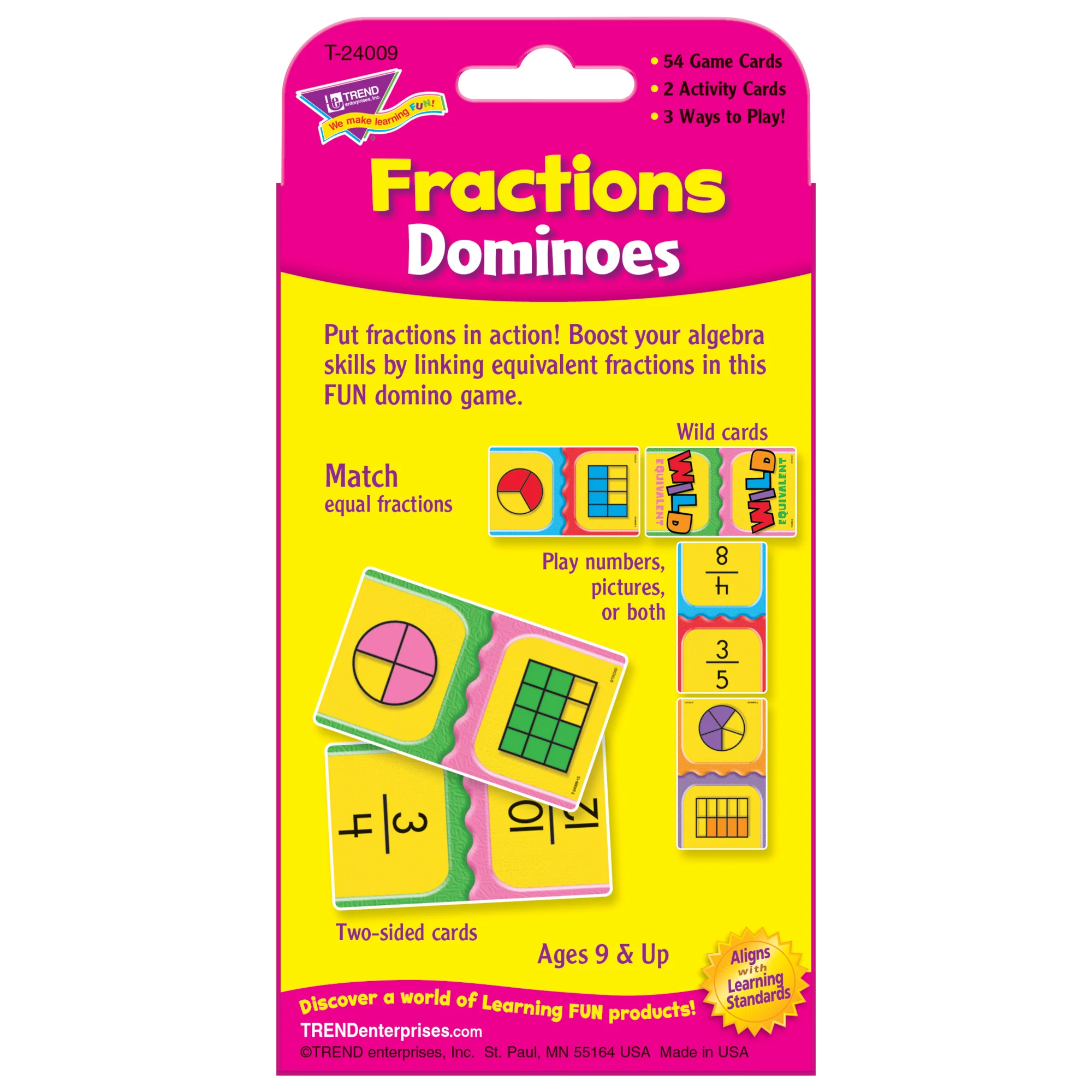 TREND Fraction Fun Dominoes Challenge Cards - Learning Game Set - Image 4