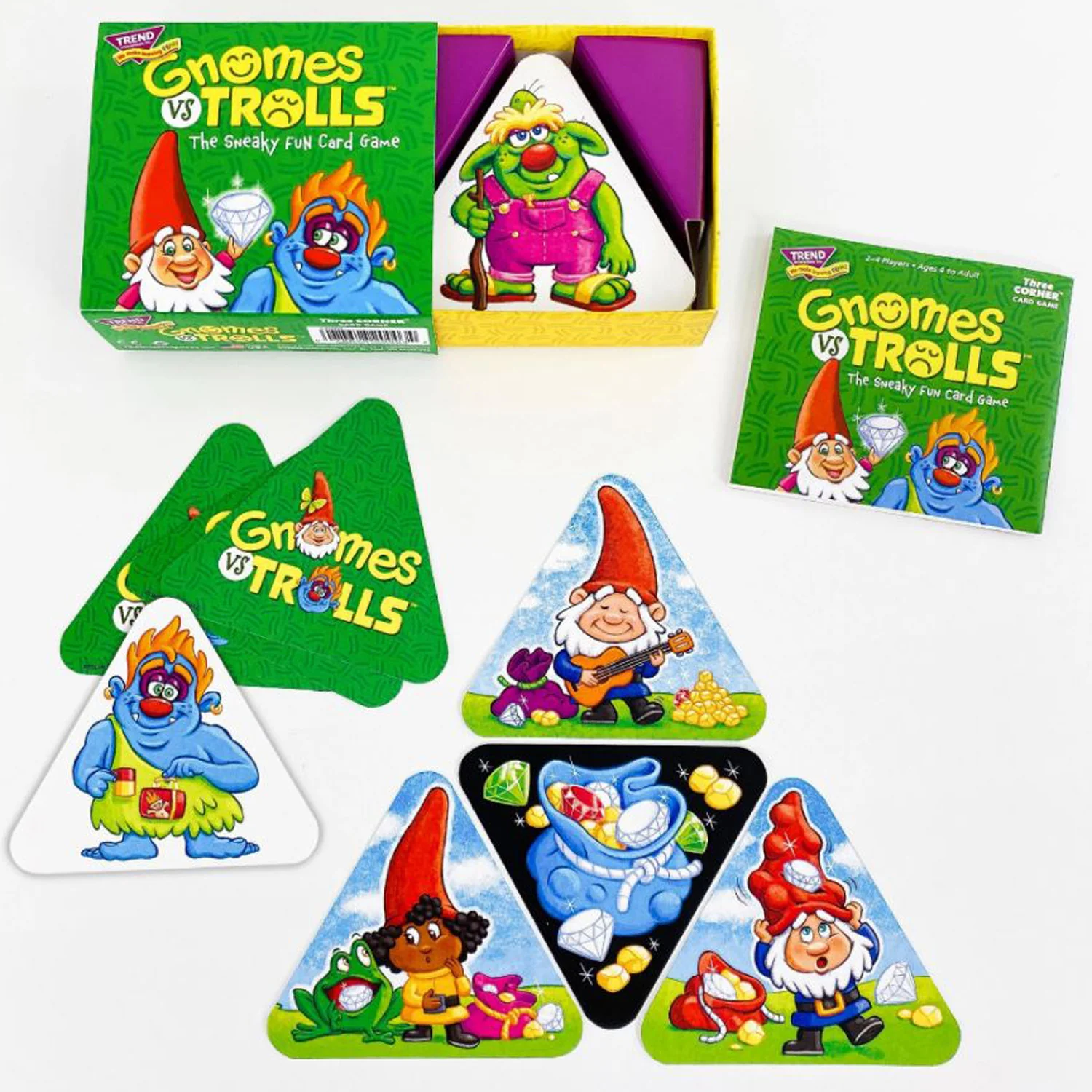 TREND GNOMes vs TROLLS Three Corner Card Game, 3-Pack - Image 3