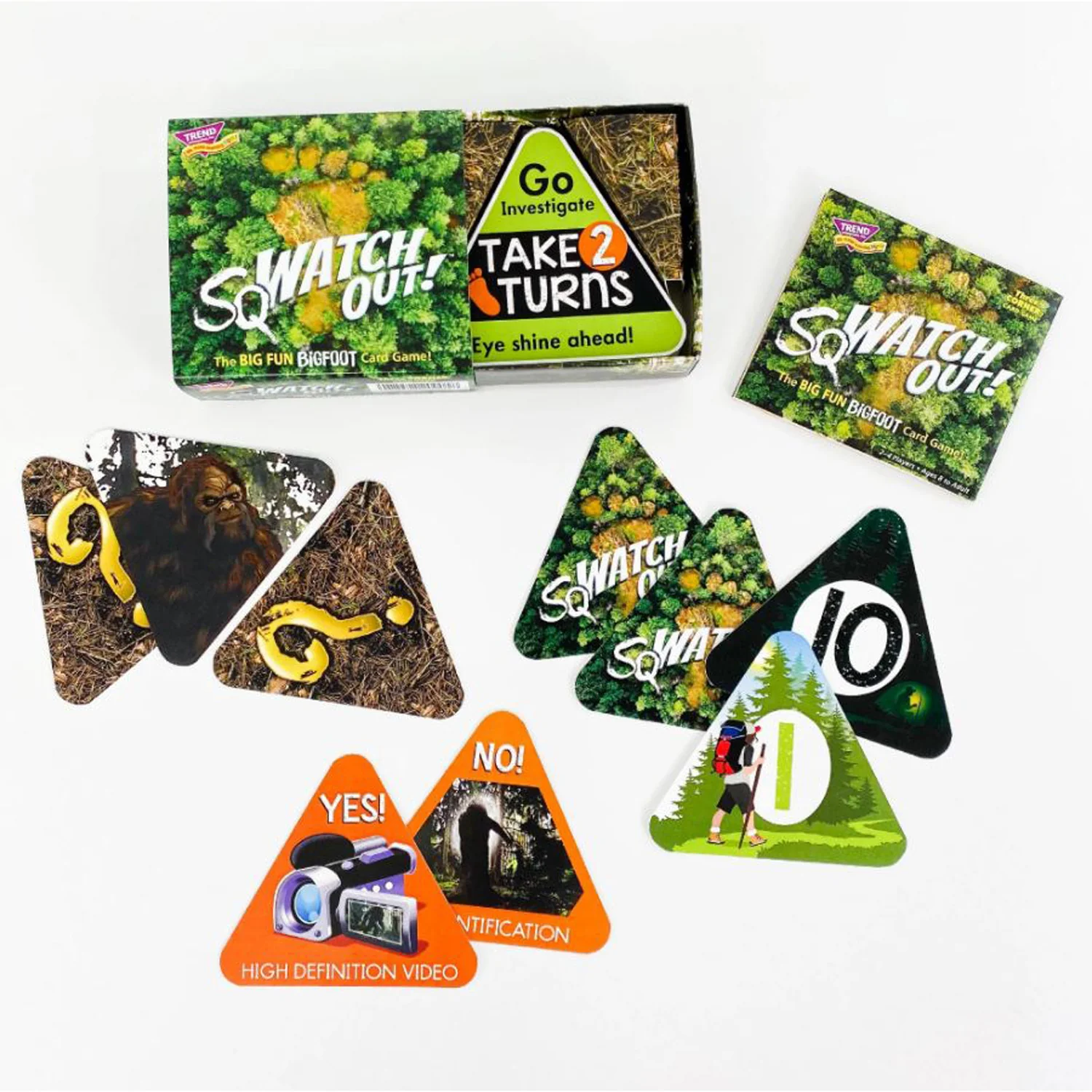 TREND SqWATCH OUT! Three Corner Bigfoot Memory Card Game, Pack of 3 - Image 3