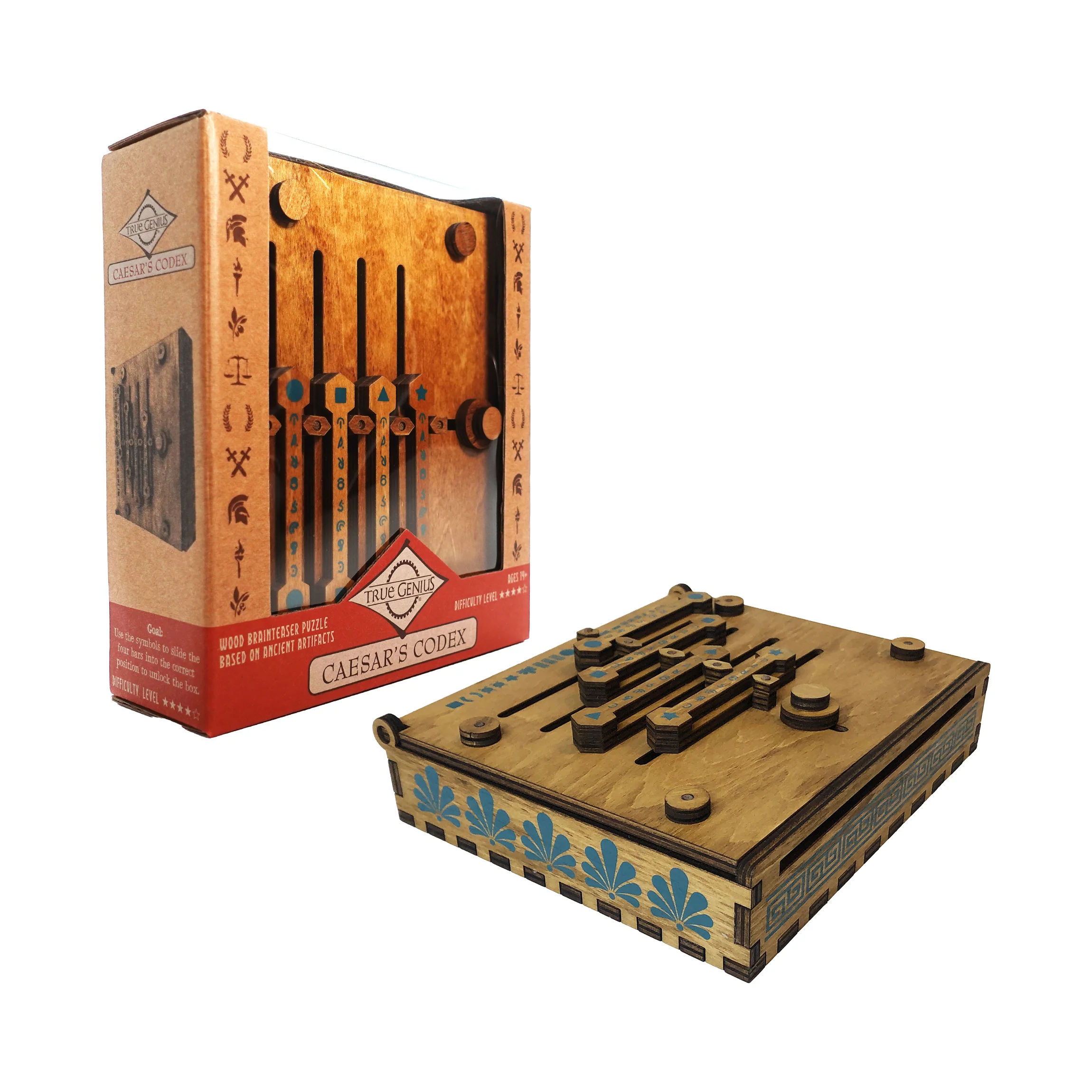 True Genius - Caesar's Codex Wooden Puzzle Box - Image 3