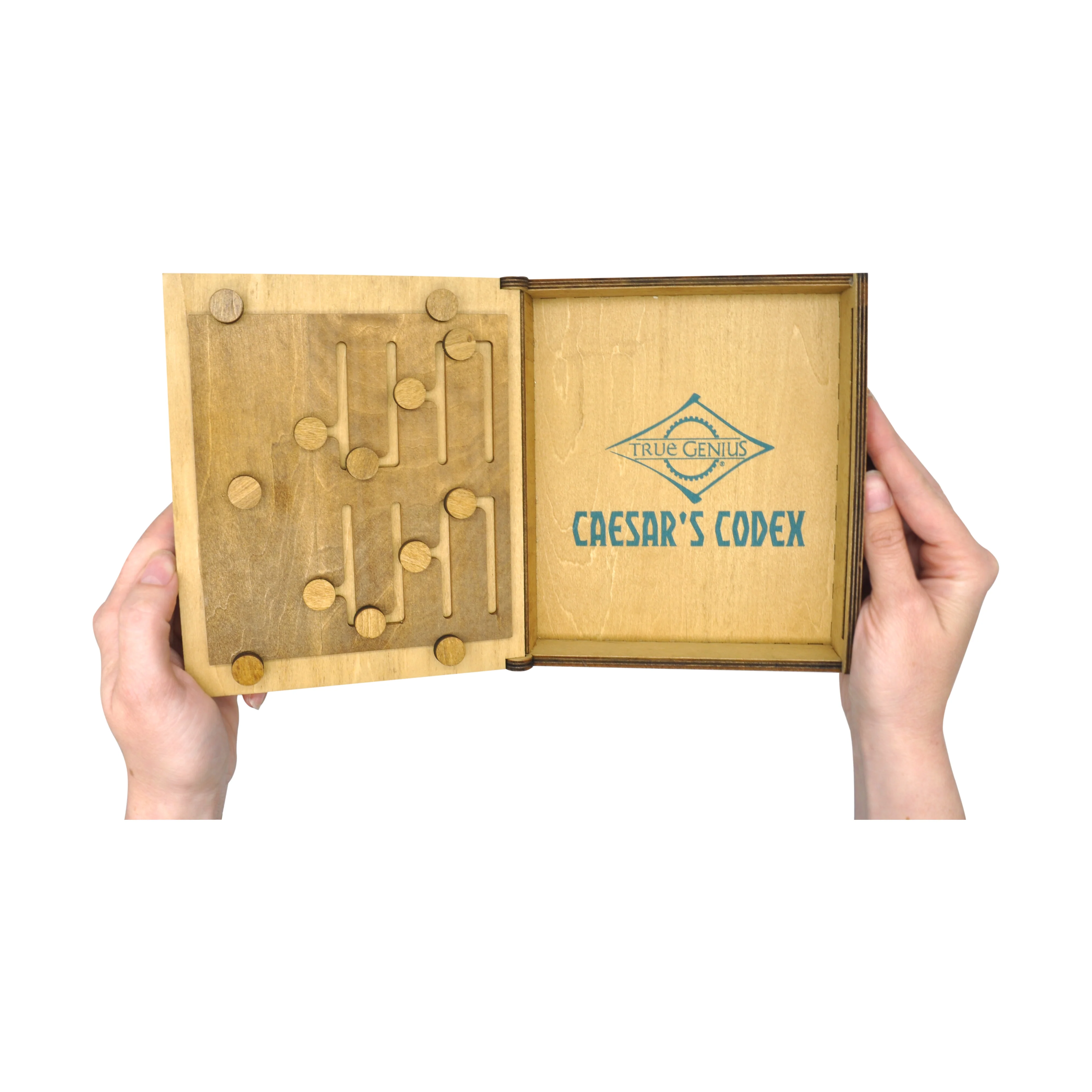 True Genius - Caesar's Codex Wooden Puzzle Box - Image 5