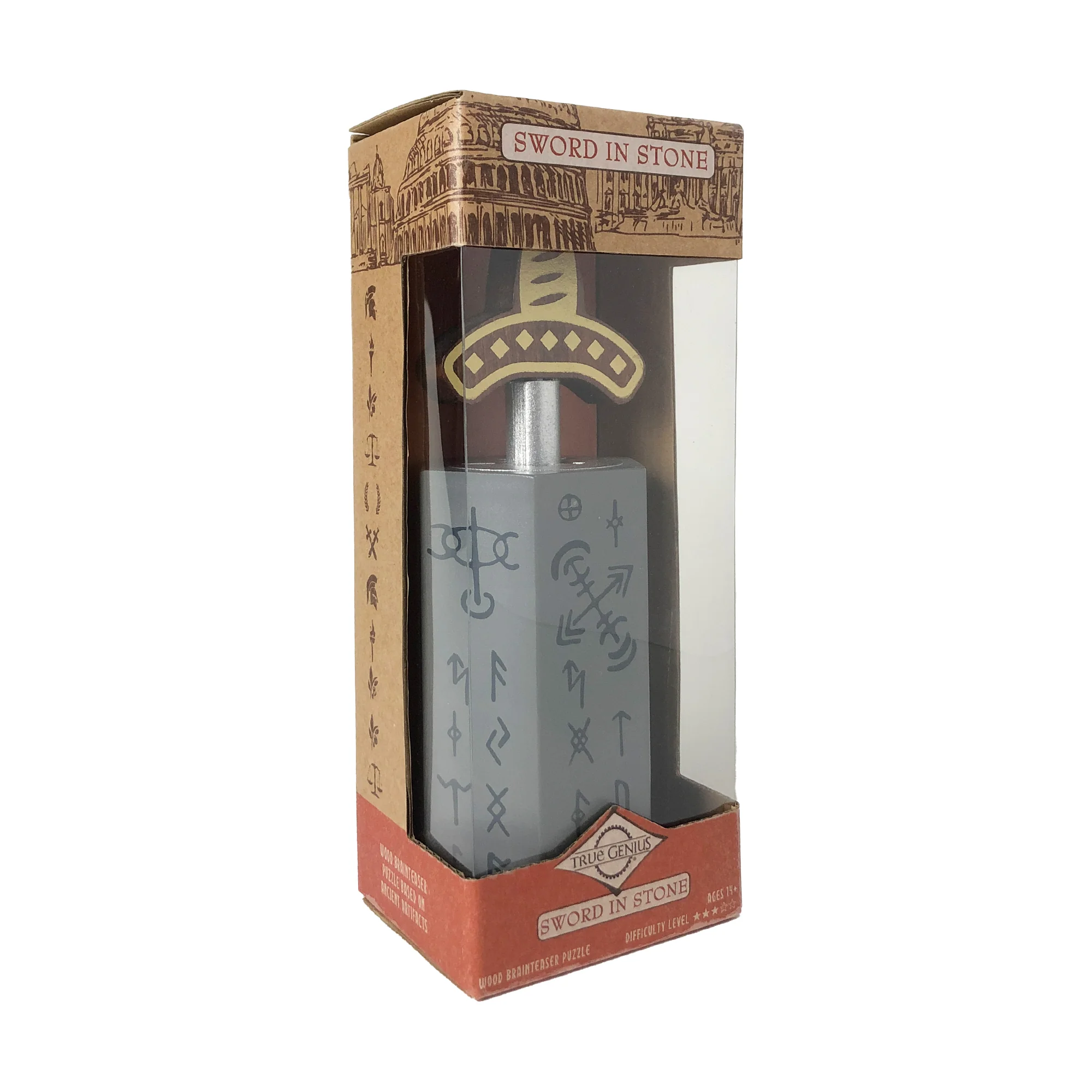 True Genius Sword in Stone - Wooden Brainteaser Puzzle - Image 2
