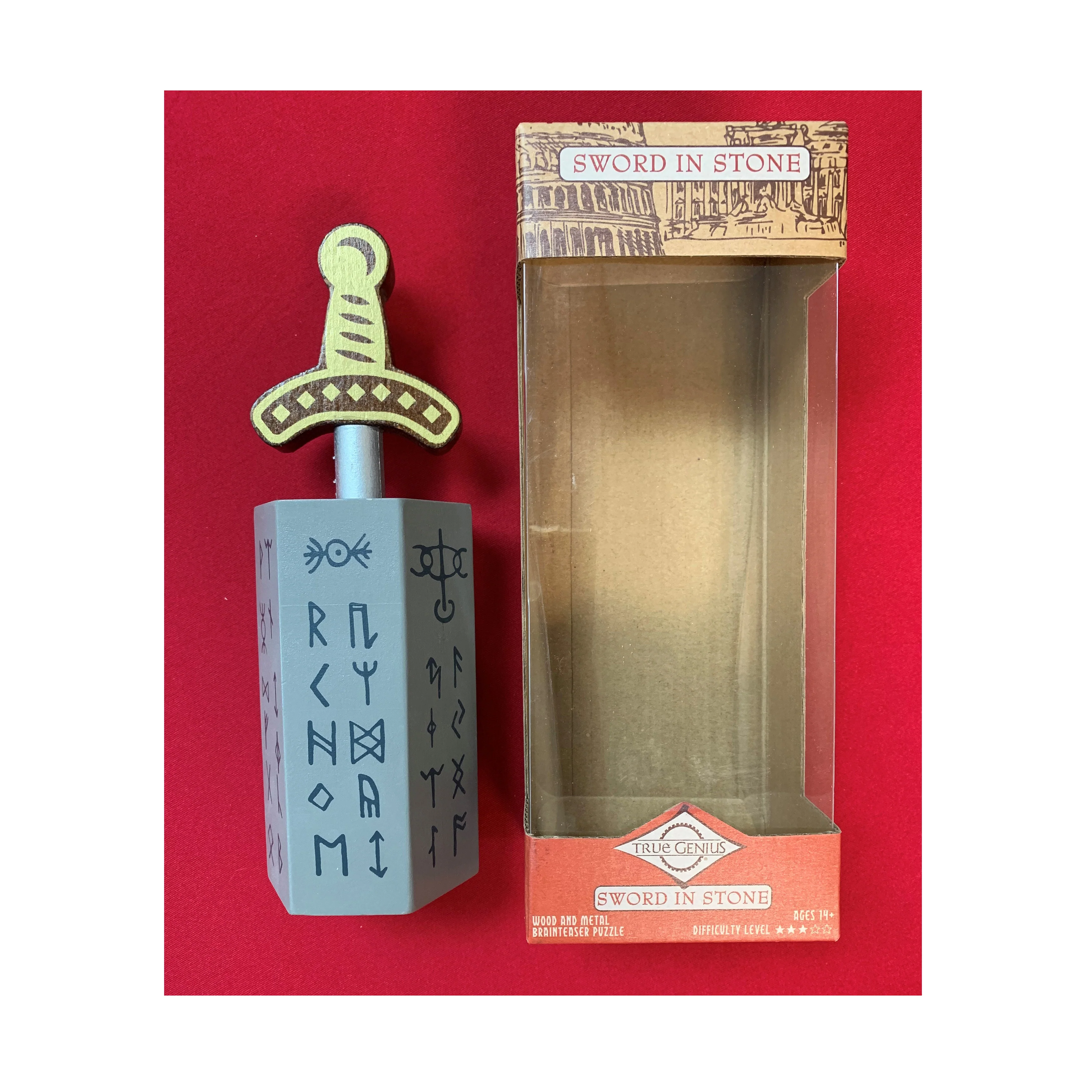 True Genius Sword in Stone - Wooden Brainteaser Puzzle - Image 4