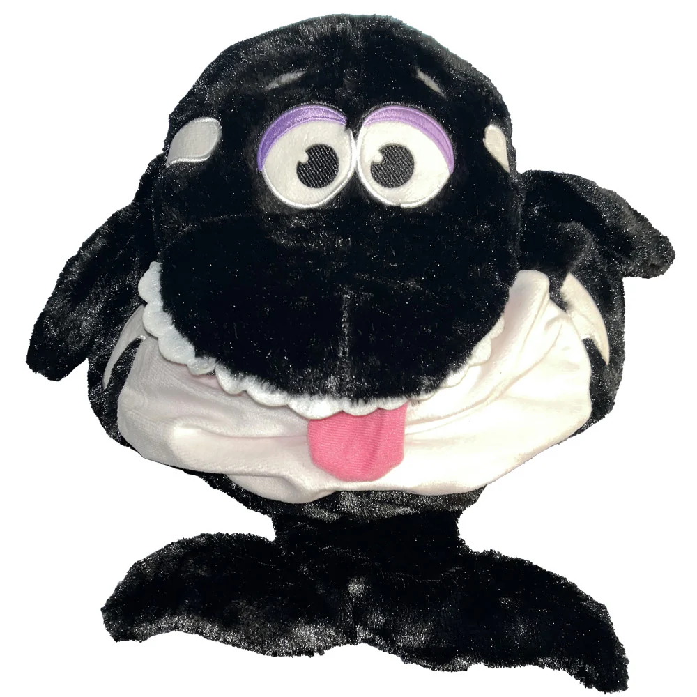 Tummy Stuffers Shark - Black & White: Storage Plush Buddy - Image 2
