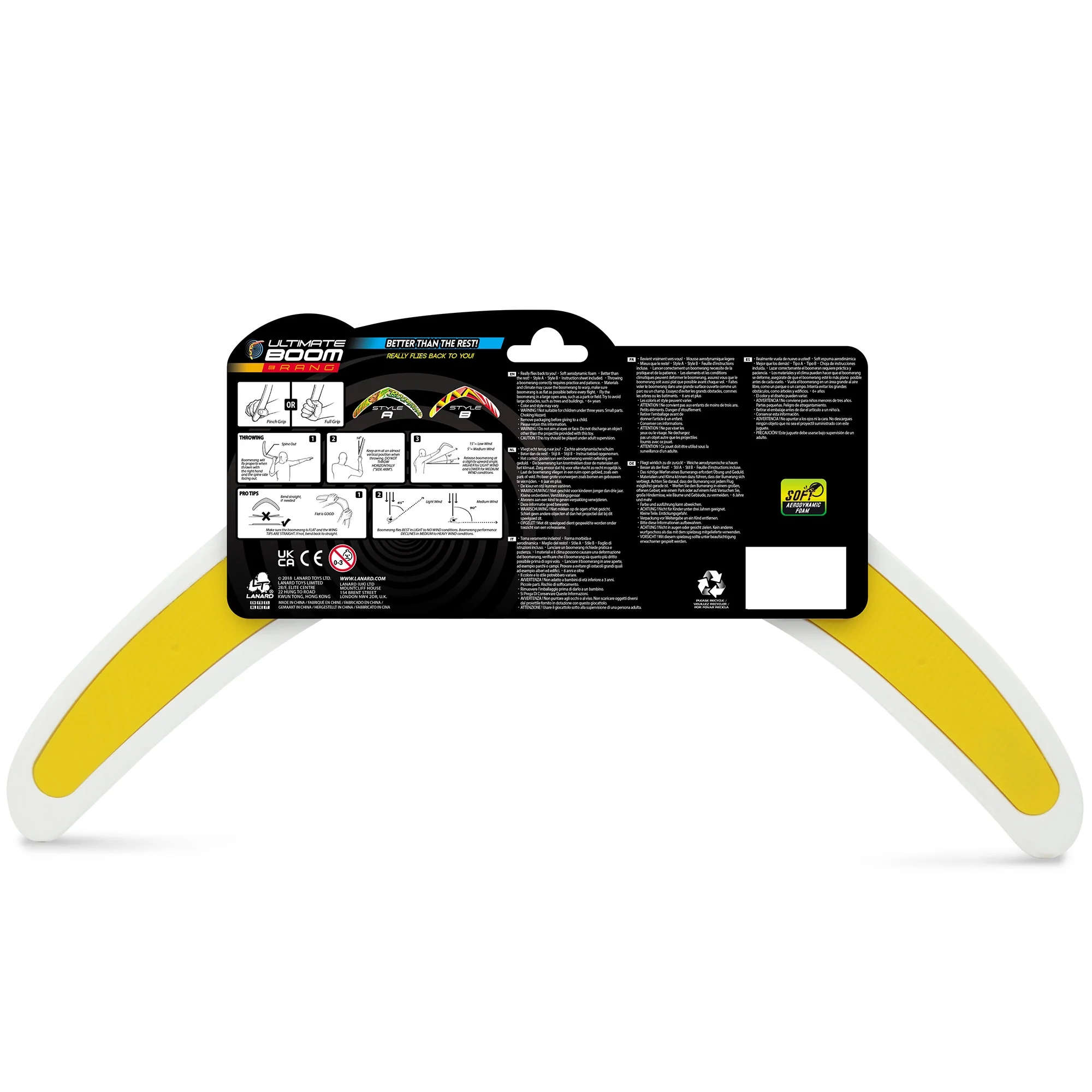 Ultimate Boomerang & Tech Ring 2-Piece Flying Toy Set - Image 5