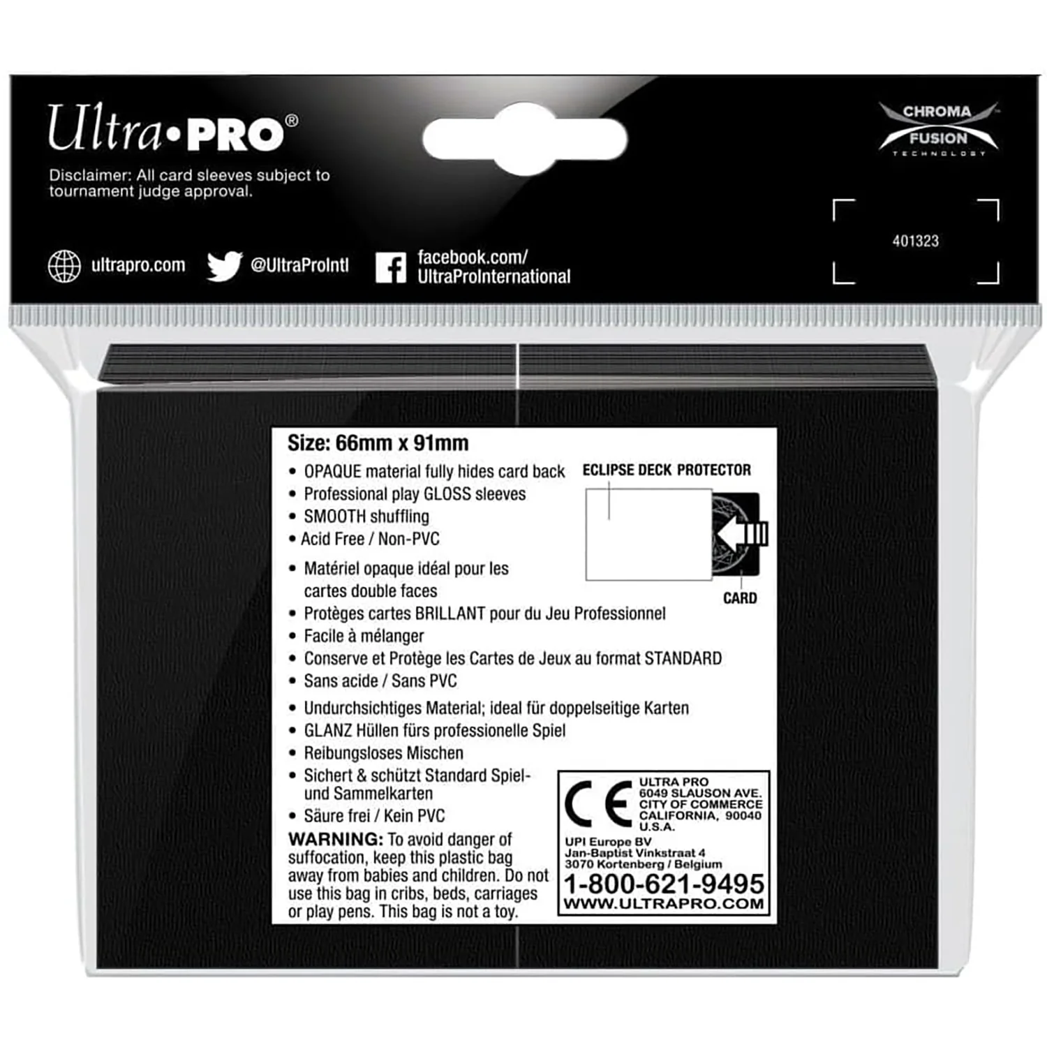 Ultra Pro Eclipse: Pro Gloss Deck Protector Sleeves - 100ct - Image 3