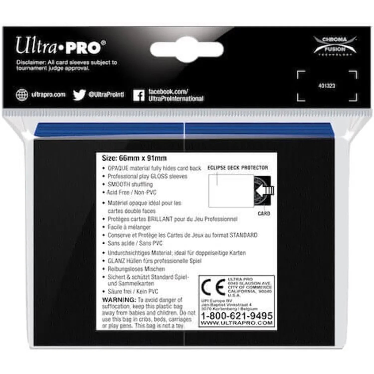 Ultra Pro Eclipse Gloss 100ct Standard Deck Protector Sleeves - Image 3