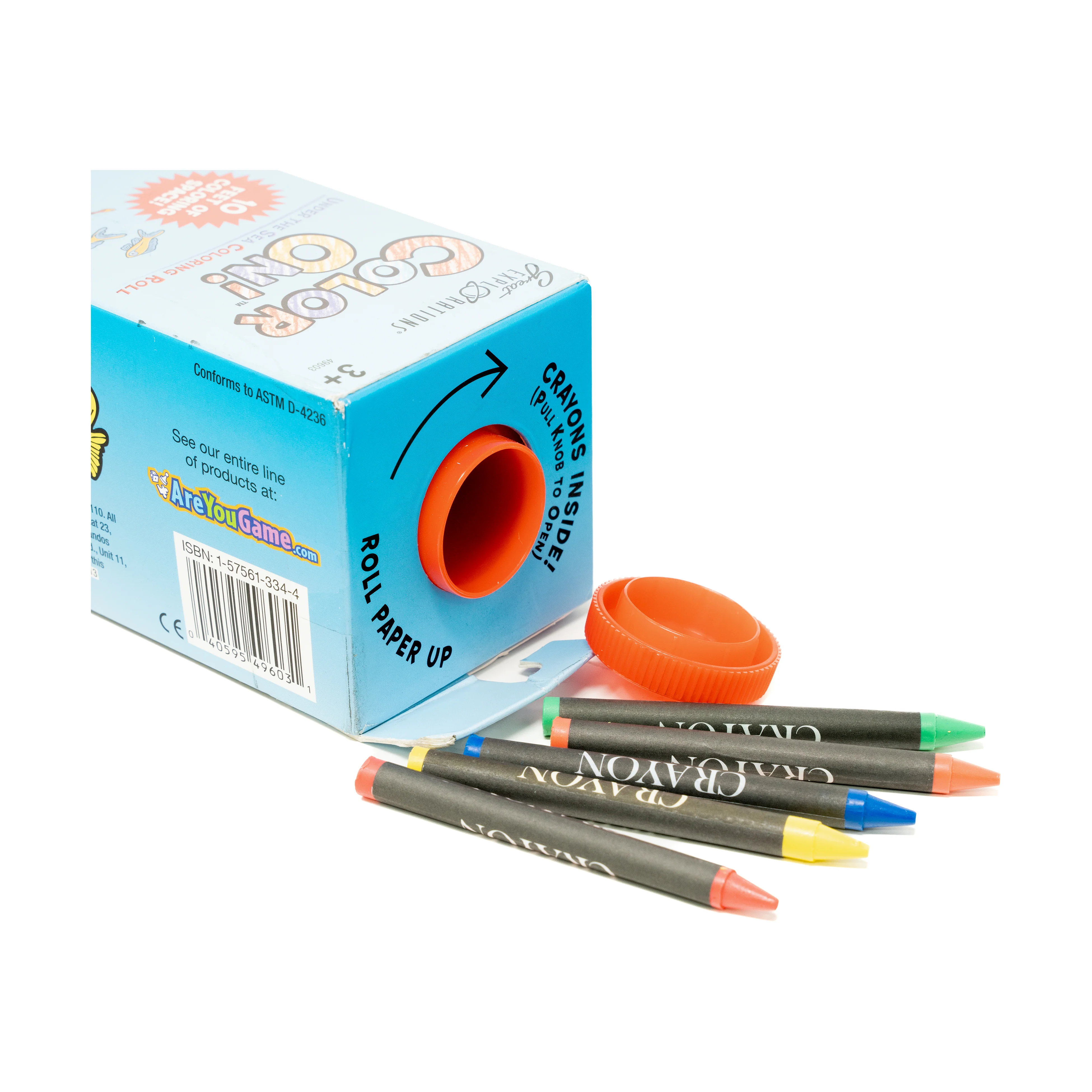 Under the Sea Color On! 10-Foot Coloring Roll with Crayons - Image 5