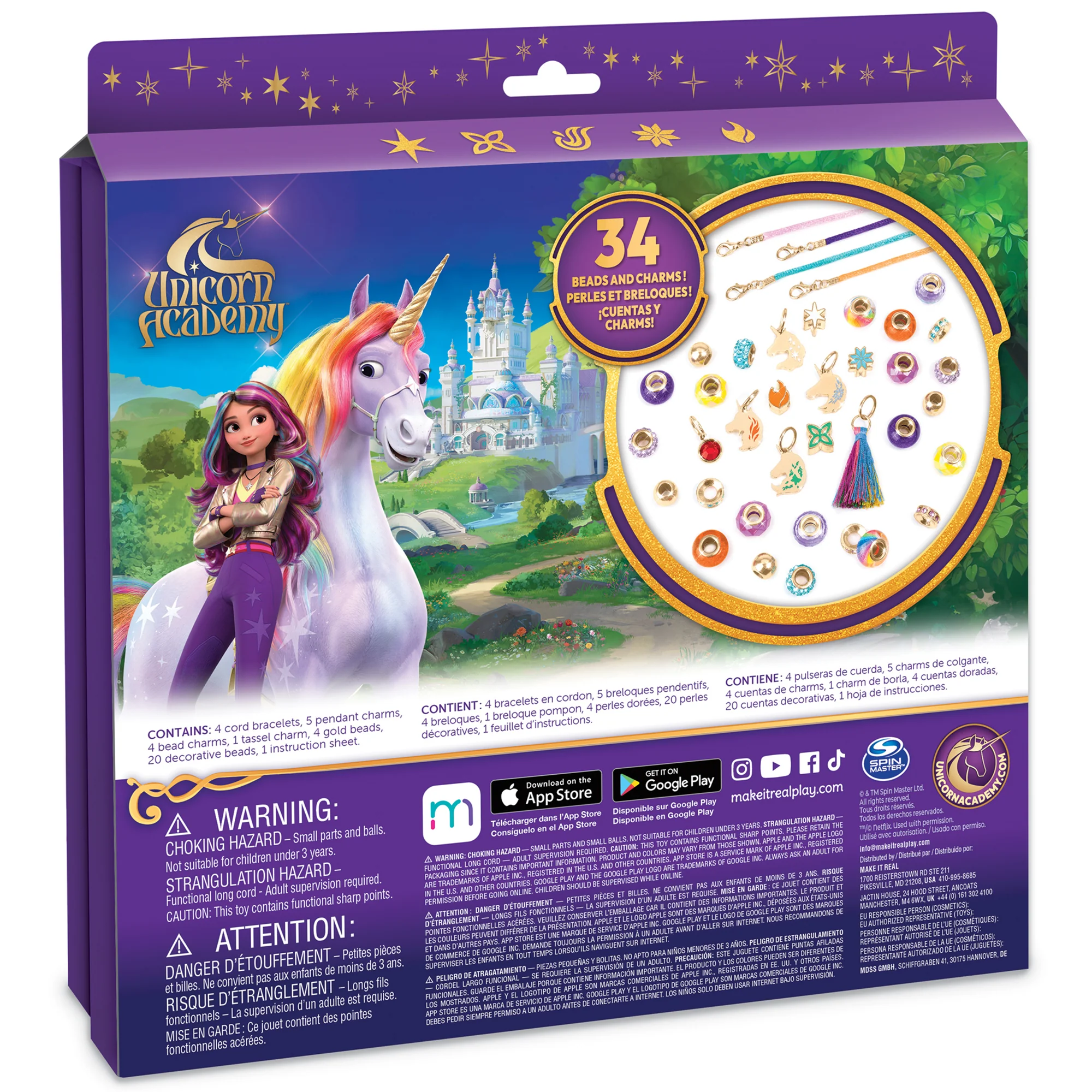 Unicorn Academy Charm Bracelet DIY Jewelry Making Kit