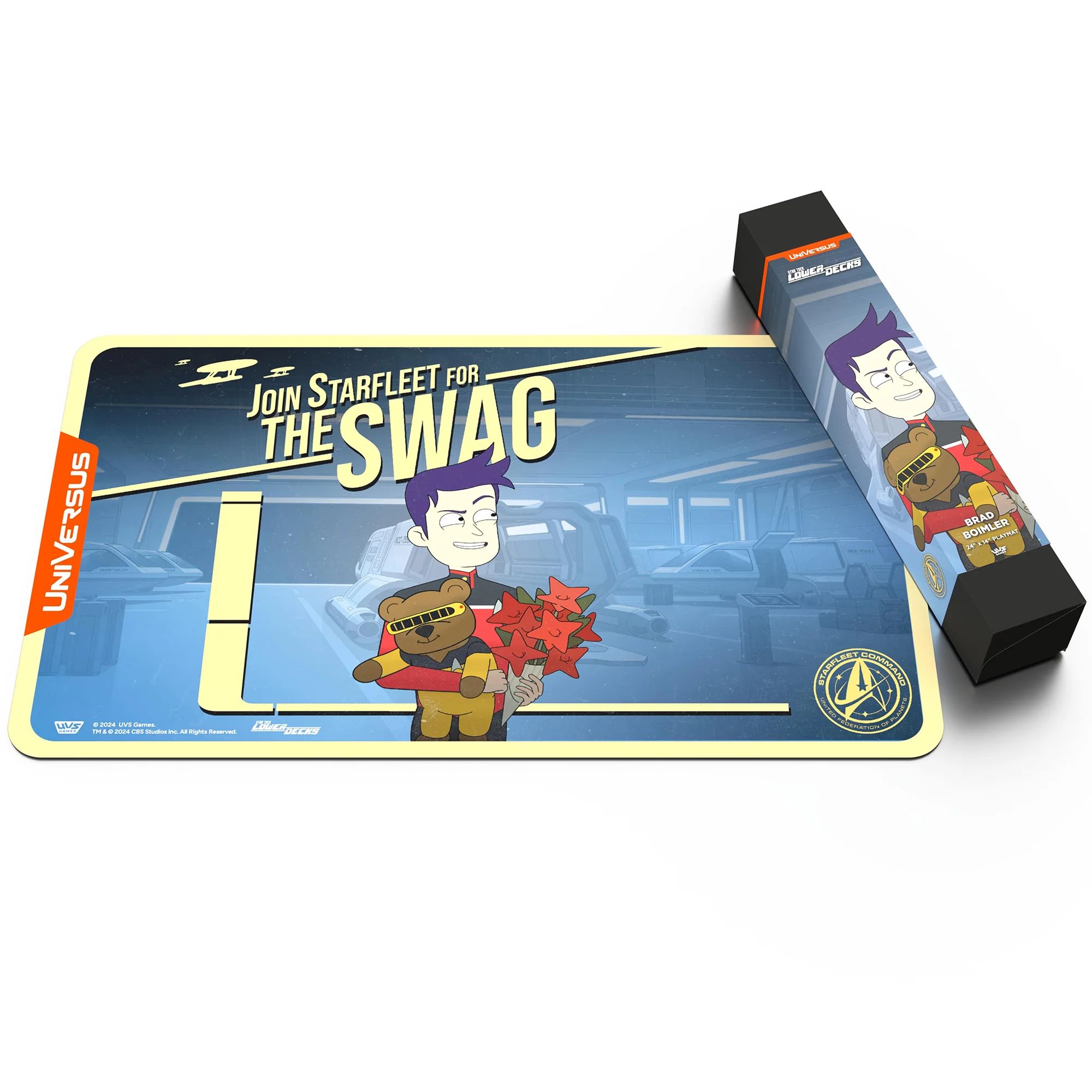 Star Trek Lower Decks Brad Boimler Playmat - 24x14" Neoprene Mat, Tabletop Card Game Accessory, Officially Licensed by UVS Games - Image 4