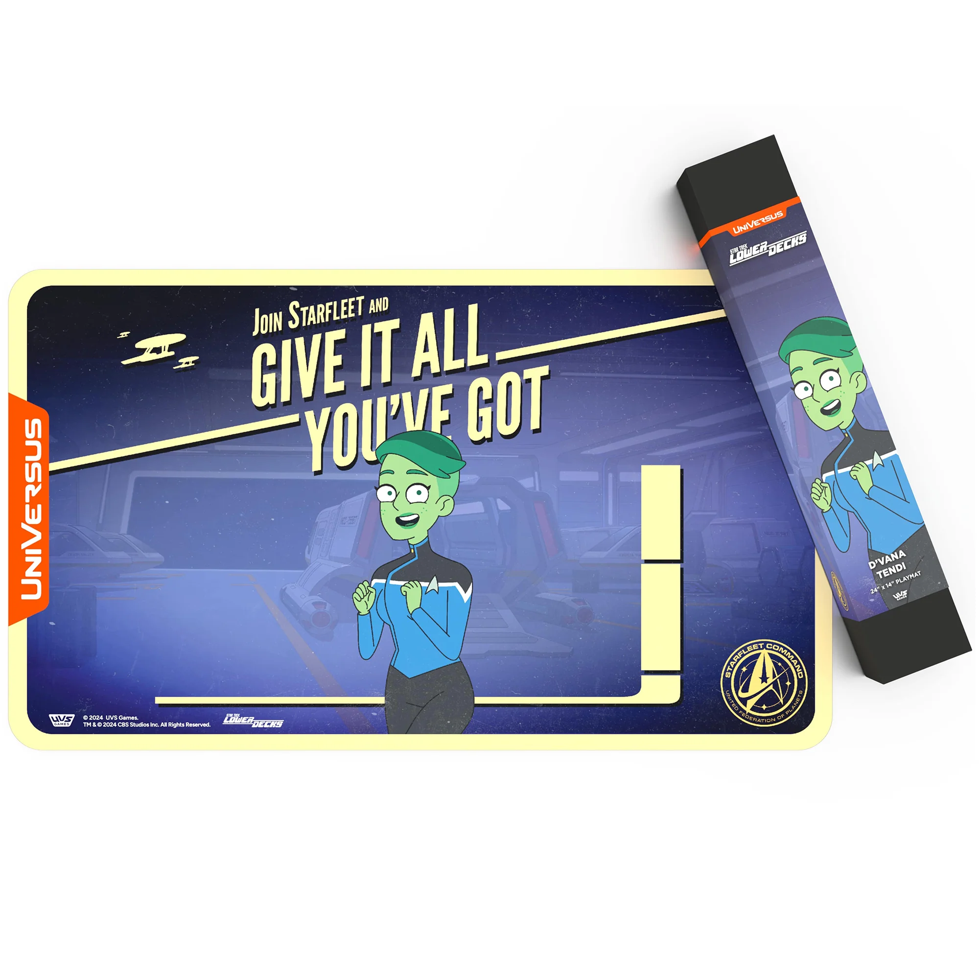 UniVersus Star Trek Lower Decks D’Vana Tendi Neoprene Playmat, 24x14" - Image 2