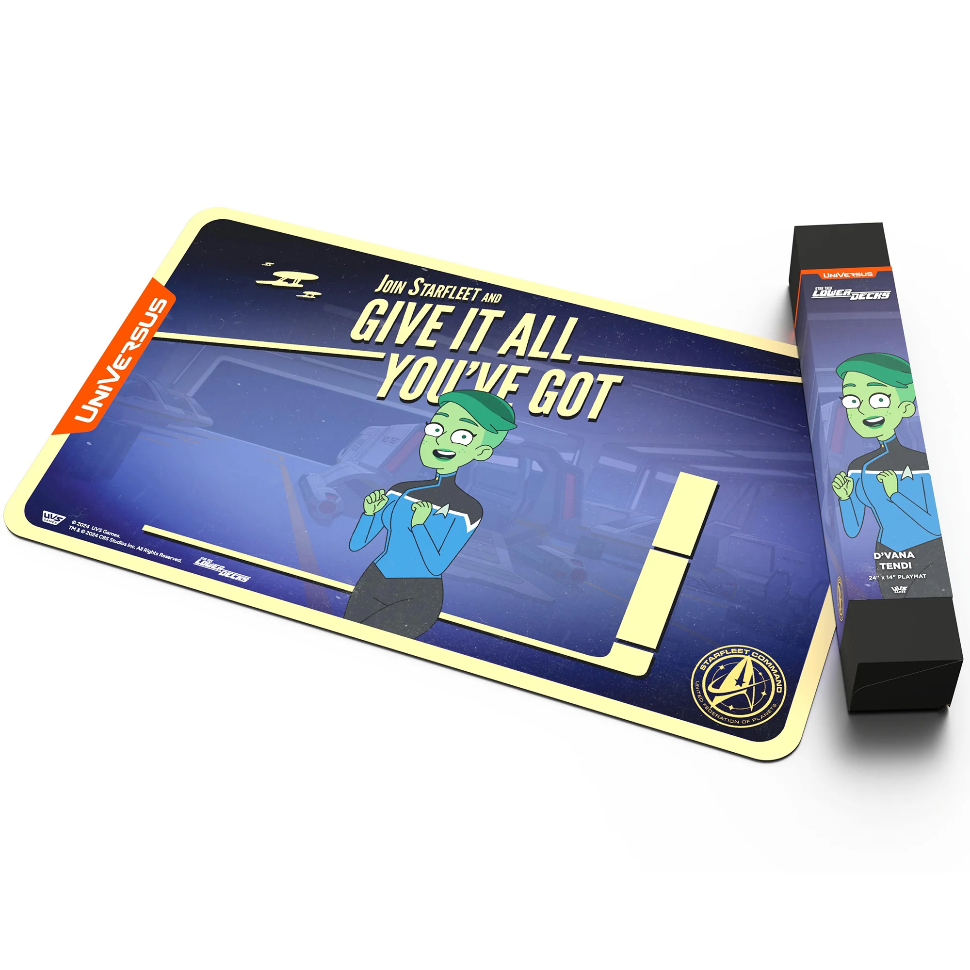 UniVersus Star Trek Lower Decks D’Vana Tendi Neoprene Playmat, 24x14" - Image 3
