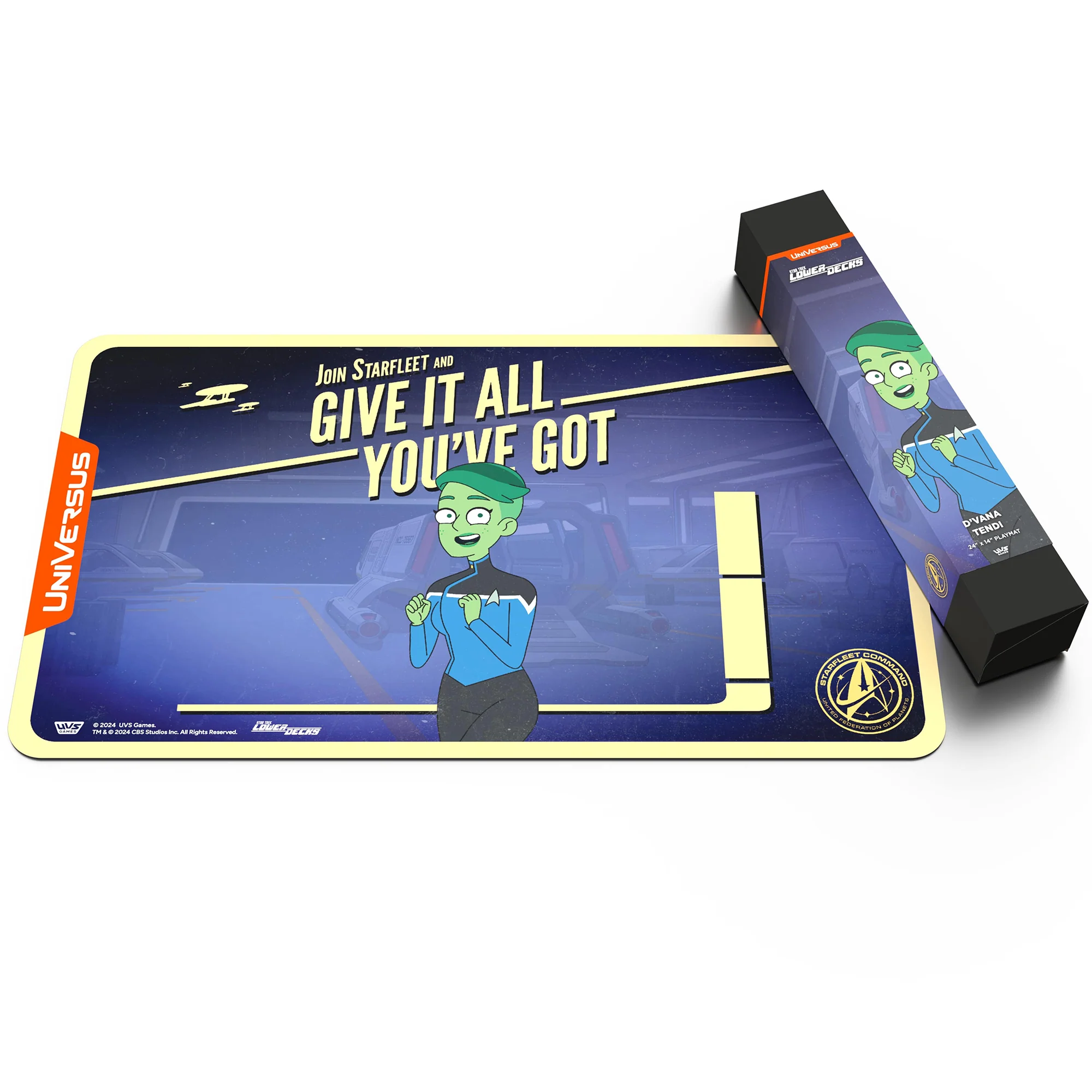 UniVersus Star Trek Lower Decks D’Vana Tendi Neoprene Playmat, 24x14" - Image 4