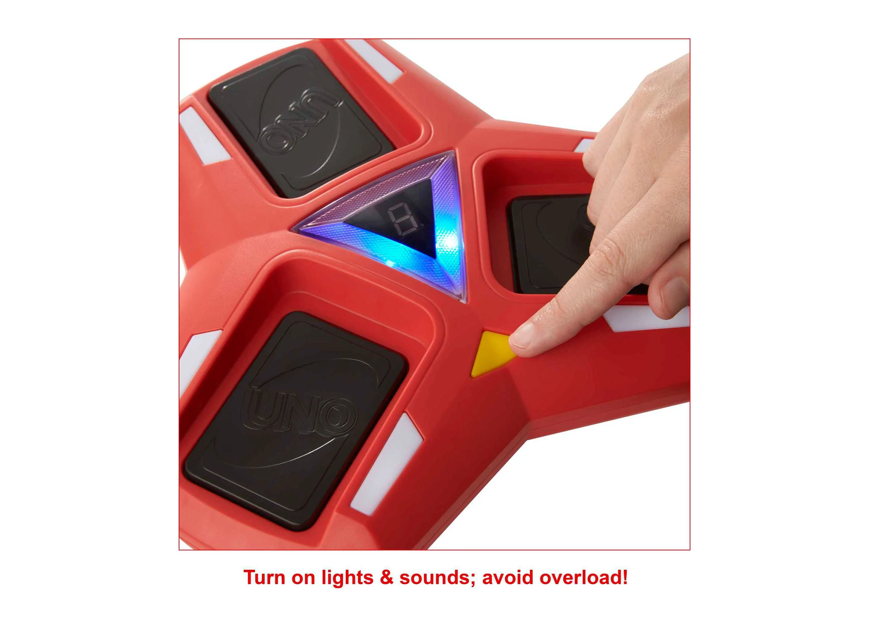 UNO Triple Play Card Game: Family Night Edition with Lights and Sounds - Image 4
