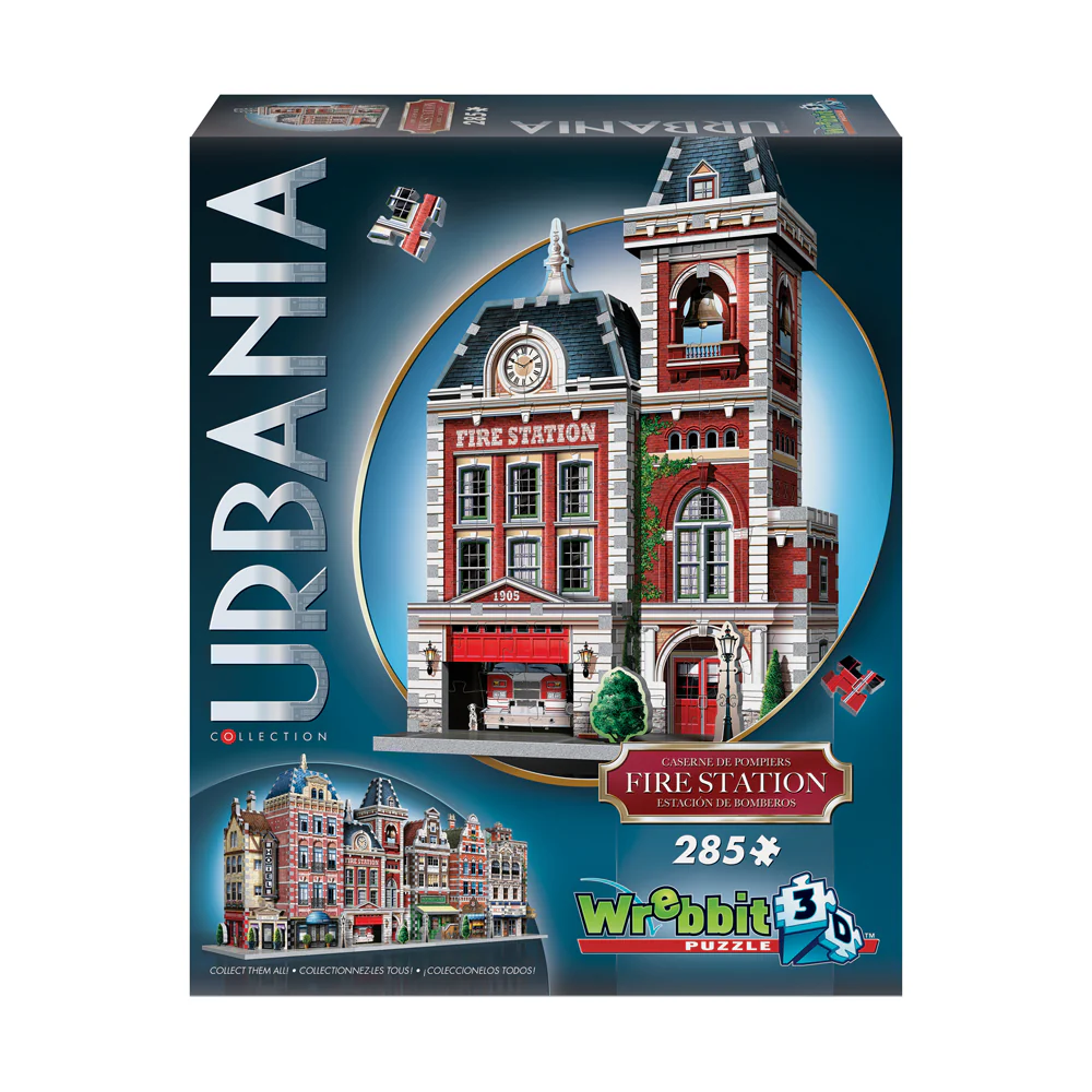 Wrebbit Urbania Collection Fire Station 3D Puzzle - 285 Pieces - Image 3