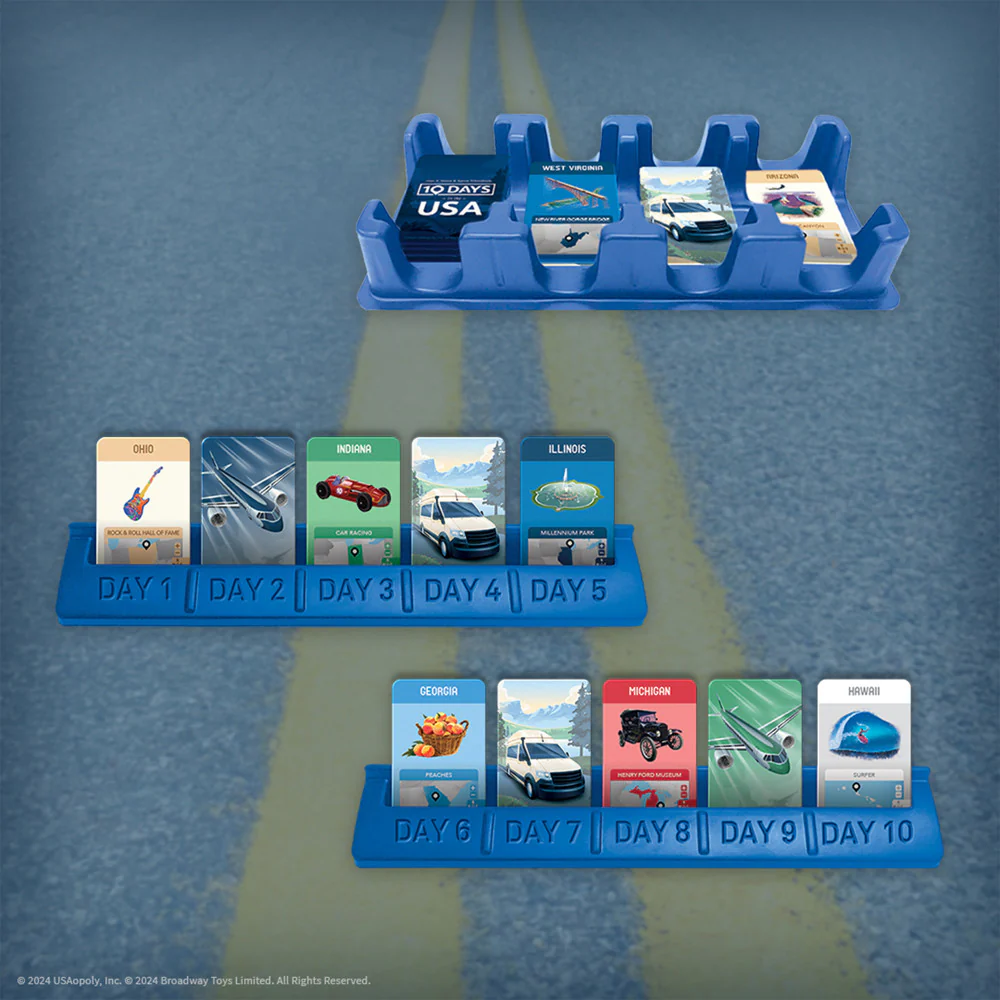 10 Days in the USA Second Edition Strategy Board Game, Ages 8+ - Image 3
