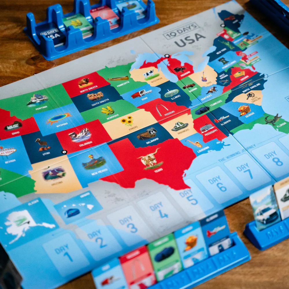 10 Days in the USA Second Edition Strategy Board Game, Ages 8+ - Image 4