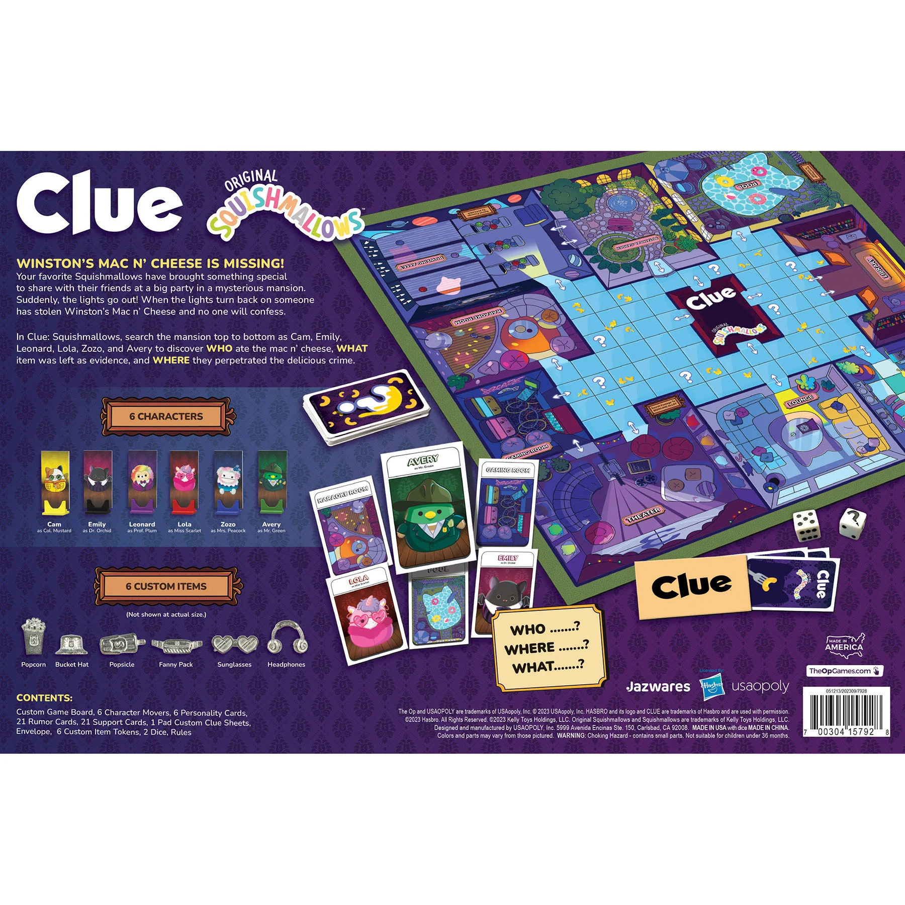 Squishmallows CLUE® Mystery Board Game by USAopoly - Image 6