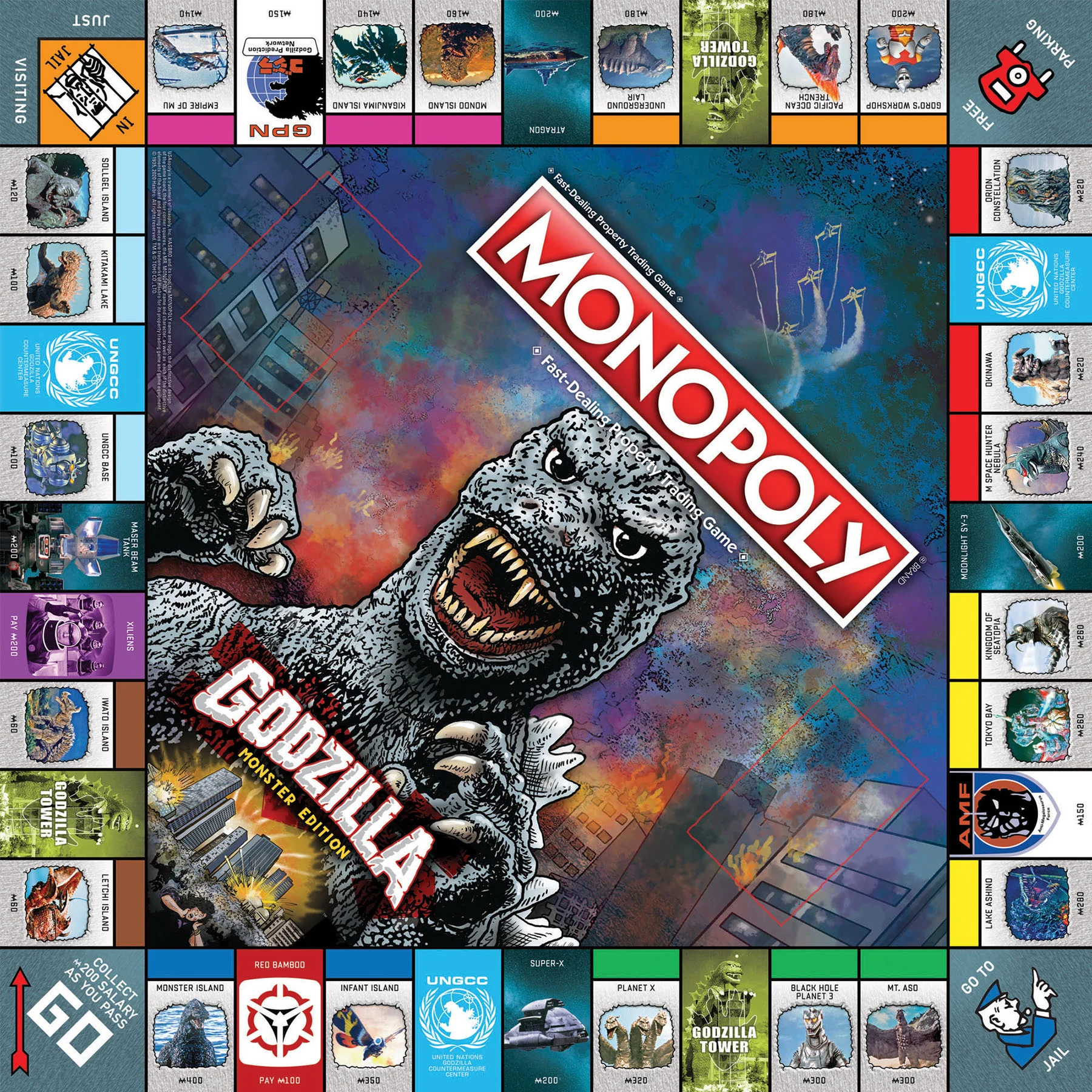 USAopoly MONOPOLY: Godzilla - Collector's Edition Board Game - Image 4