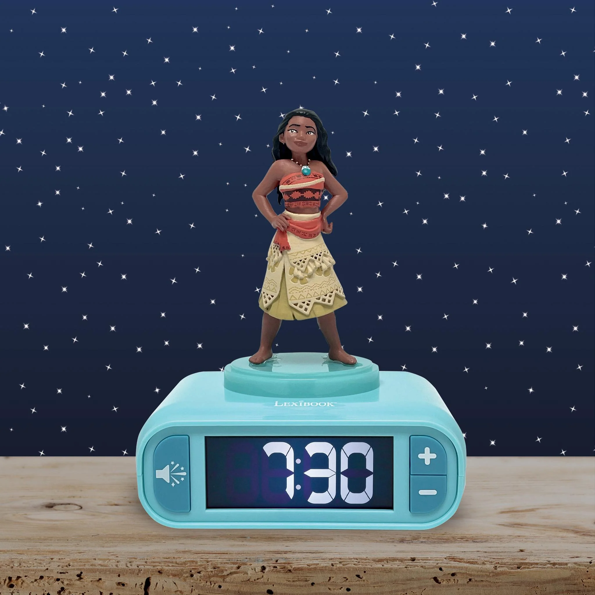 Lexibook Disney Vaiana Night Light Alarm Clock - Moana Themed - Image 3