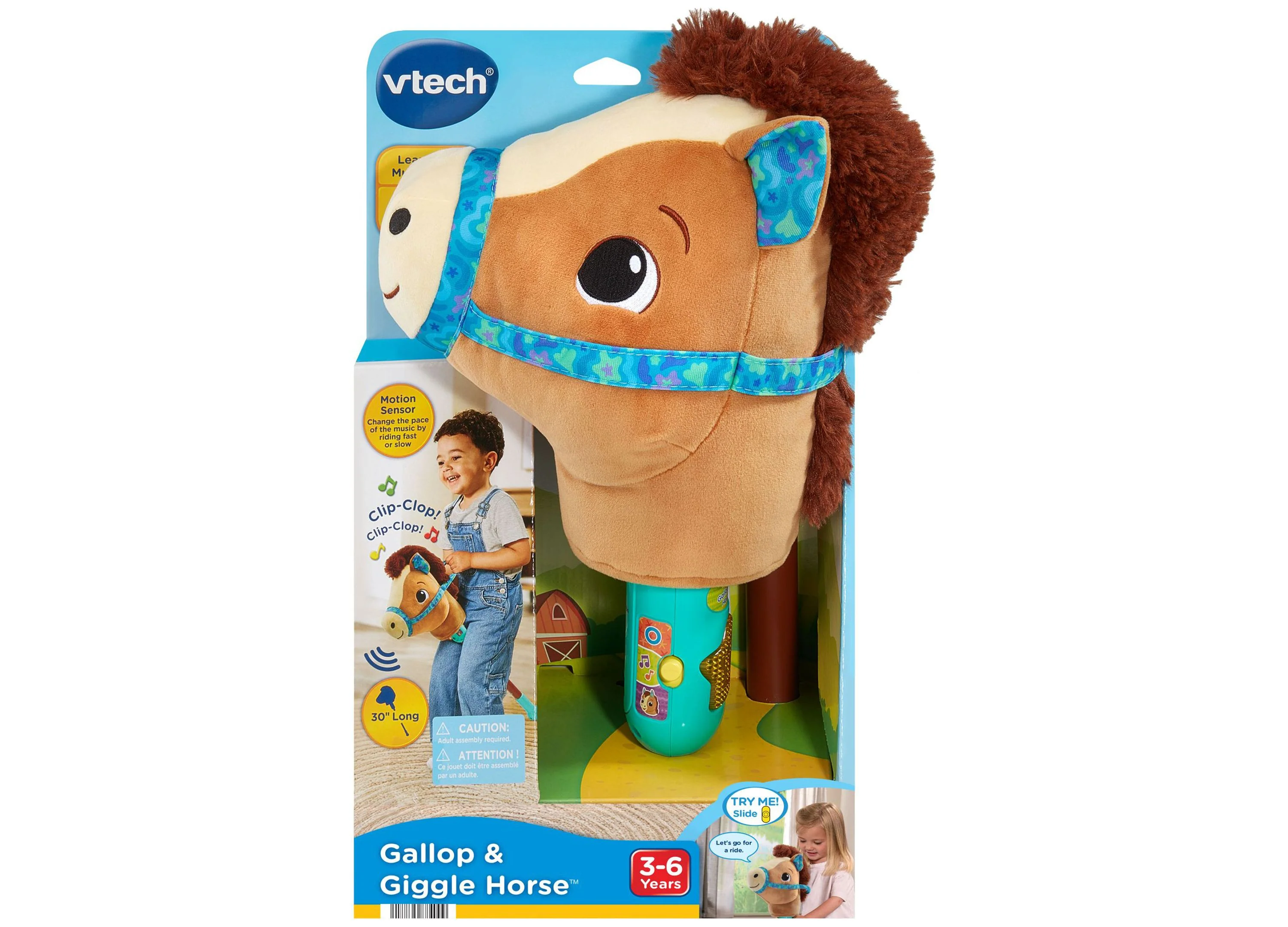 VTech Gallop & Giggle Horse Motion-Activated Ride-On Toy - Image 4