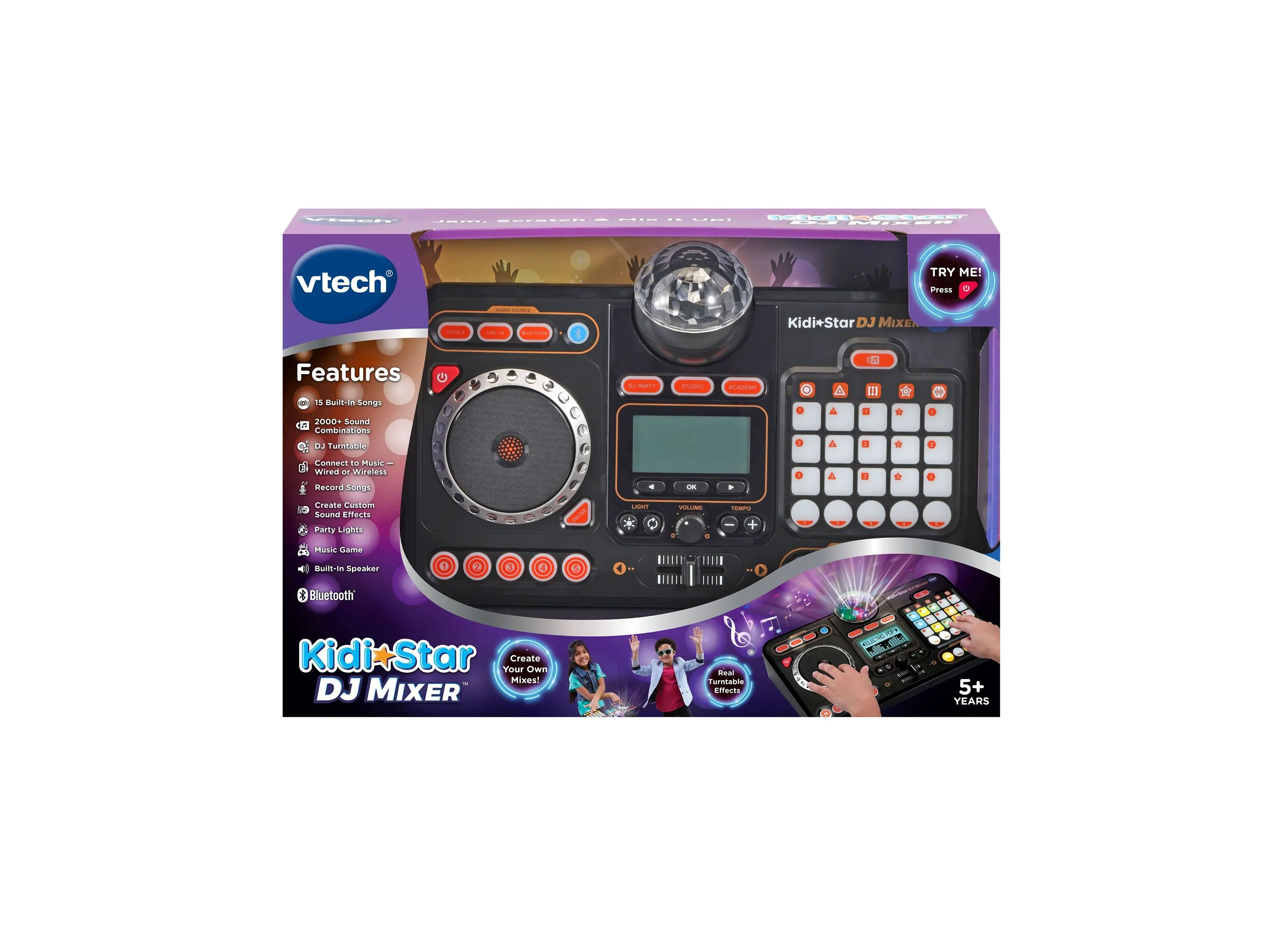 VTech Kidi Star DJ Mixer in Playful Pink - Image 4