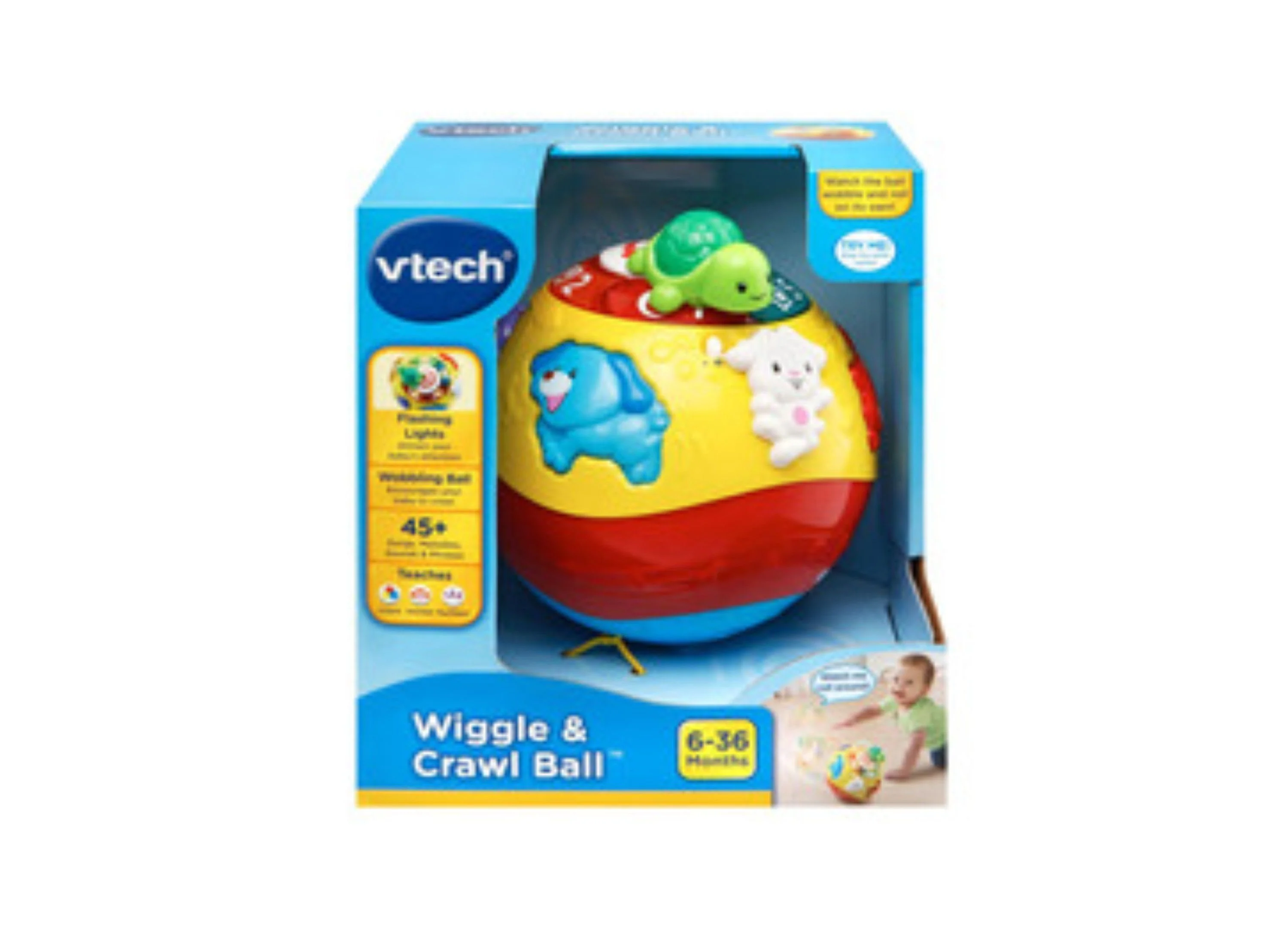 VTech Wiggle and Crawl Ball – Interactive Musical Toy - Image 3