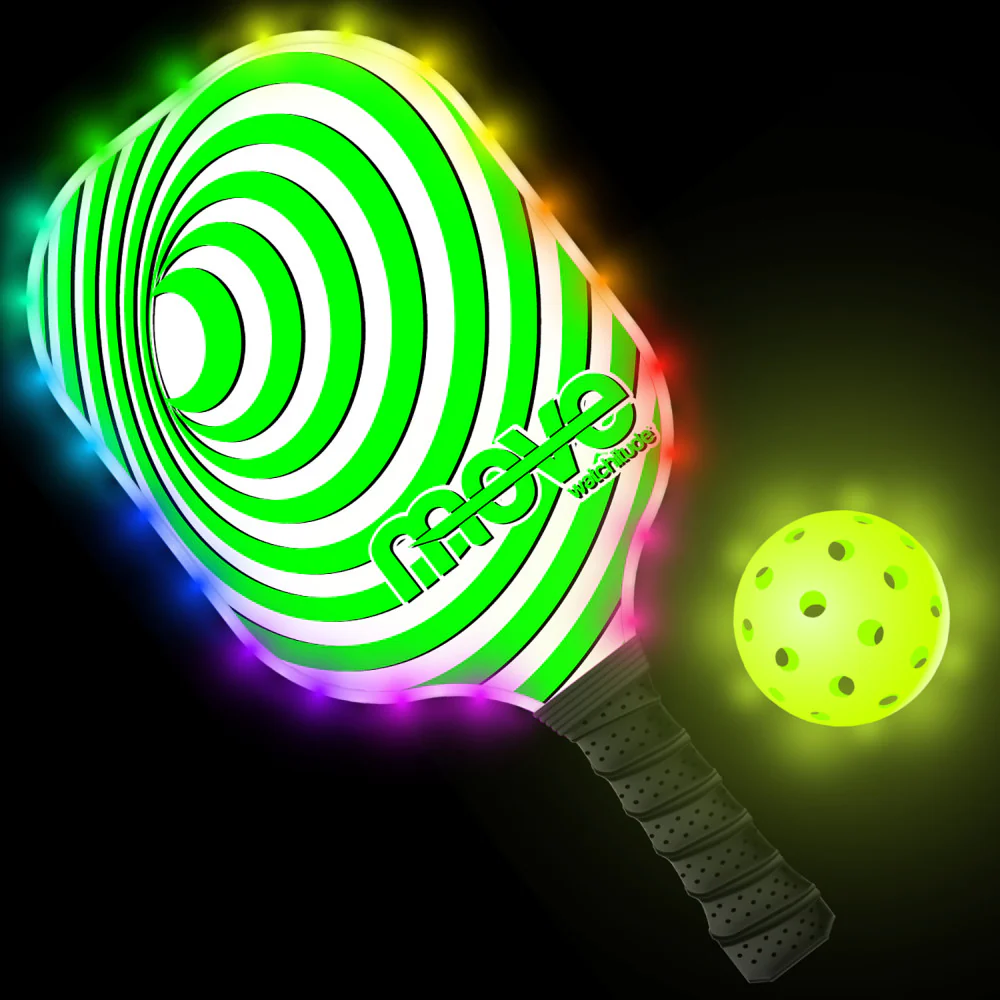 Watchitude Glow-in-the-Dark Pickleball Paddle and Ball Set - Image 2