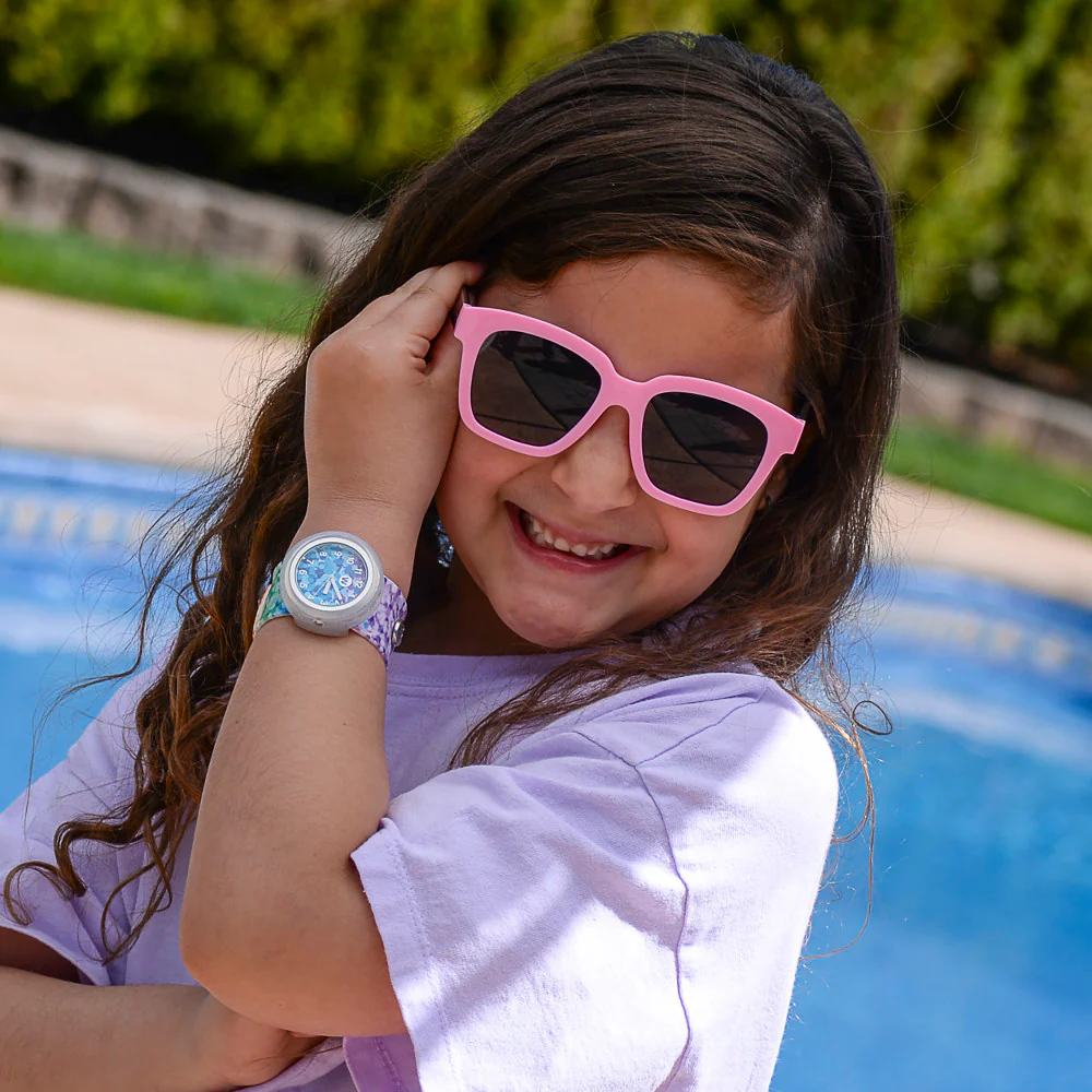 Watchitude Kids' Slap Watch Sassy Sequins - Rainbow Silicone Strap - Image 4