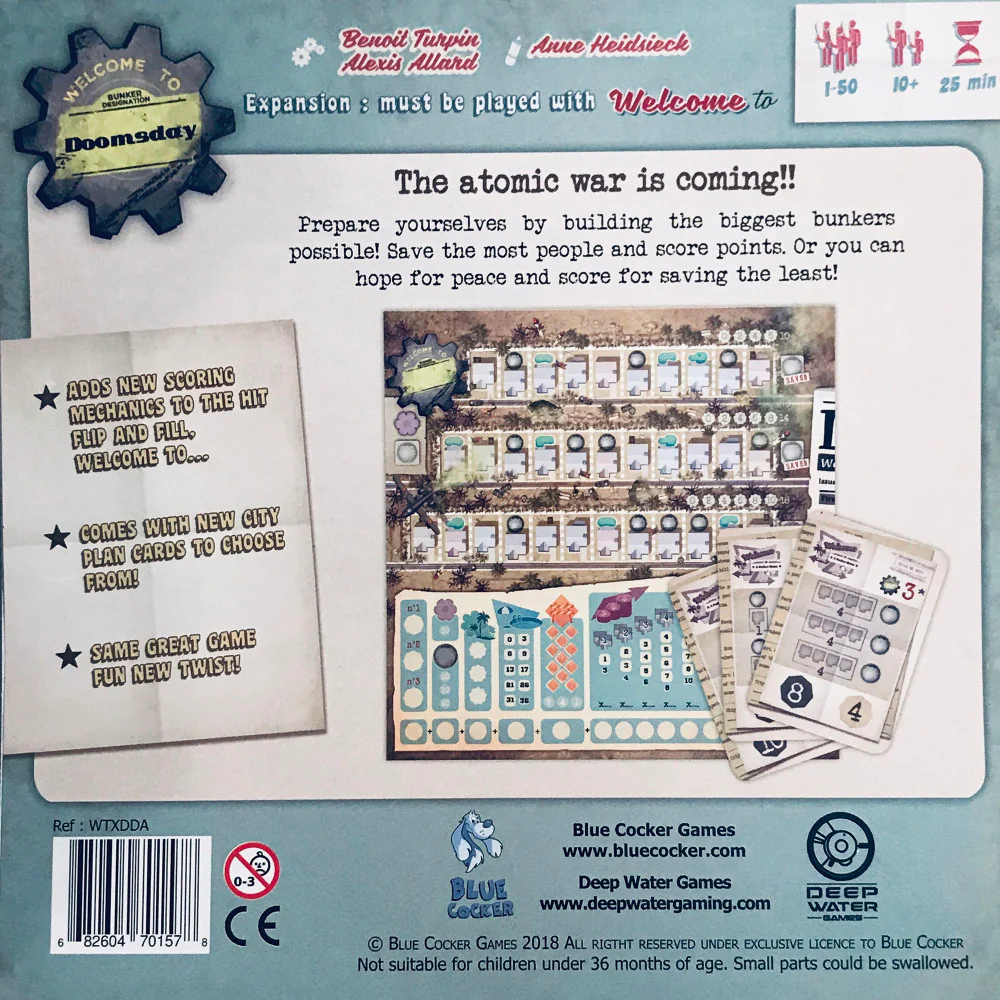 Welcome To... Doomsday Thematic Neighborhood Expansion Board Game - Image 2