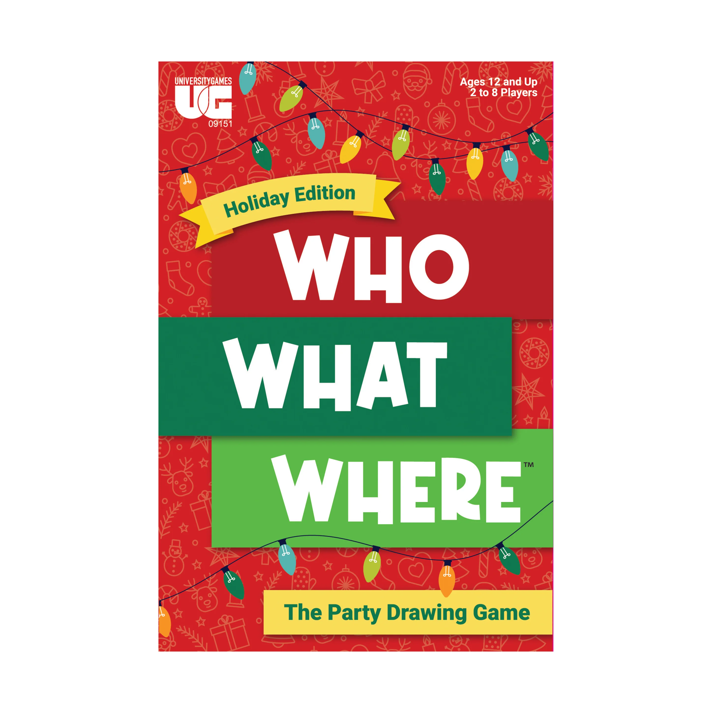 Who What Where Holiday Edition Party Drawing Game - Image 2