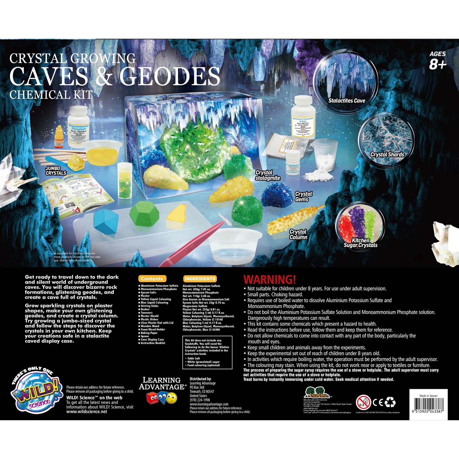 Wild Environmental Science Crystal Caves & Geodes Kit - Grow Stalagmites & More - Image 4