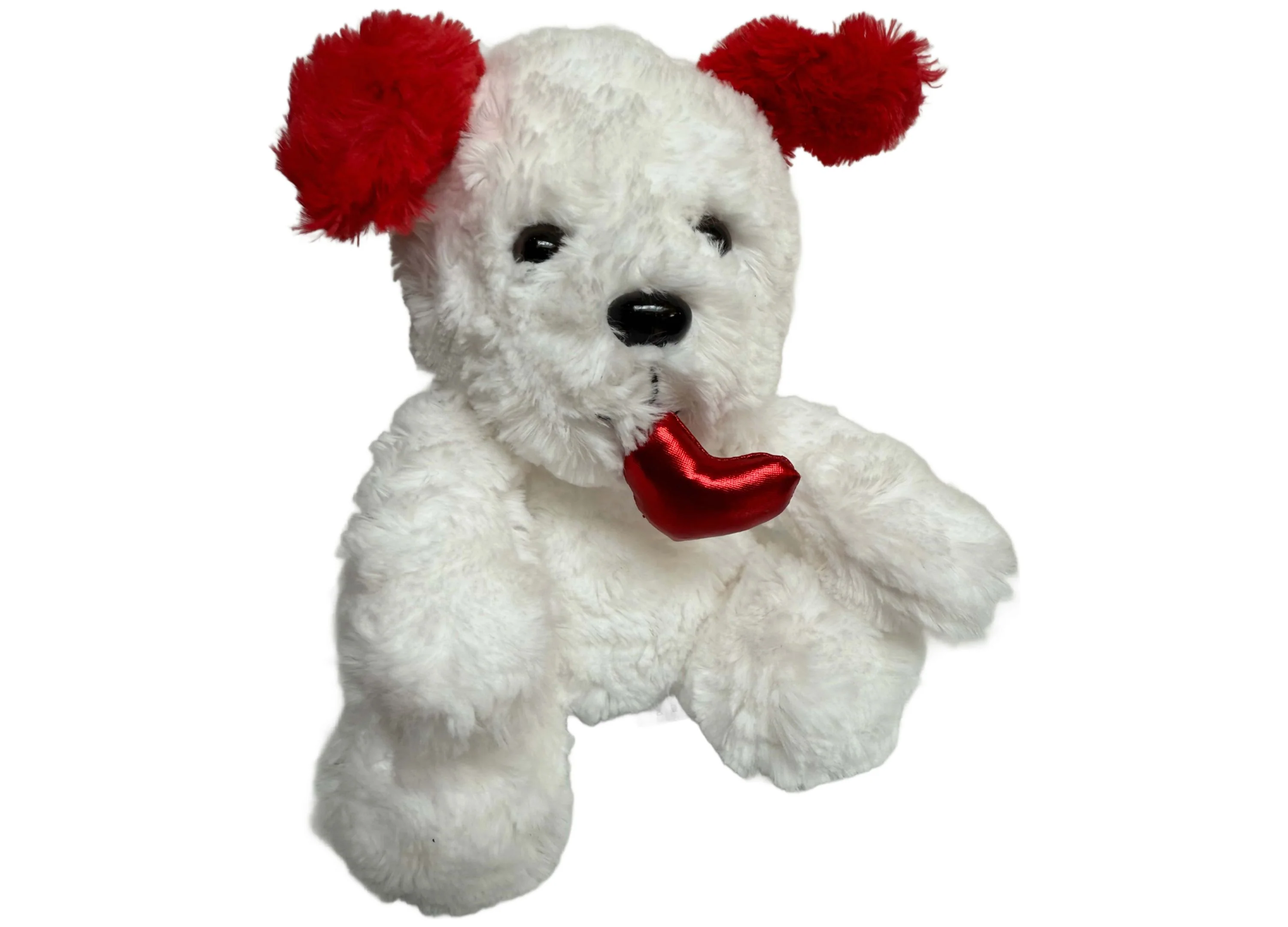 Snuggle Time Wild Hippo Valentine's Day Plush - Cuddly White & Brown - Image 2