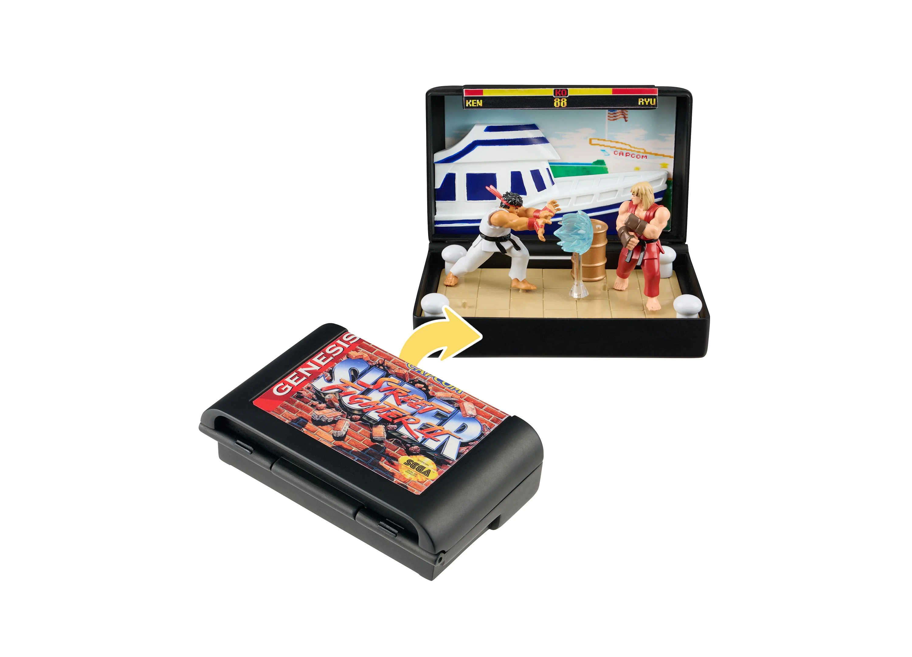 Wilder Toys SEGA Genesis Street Fighter II Diorama – Ryu & Ken - Image 3