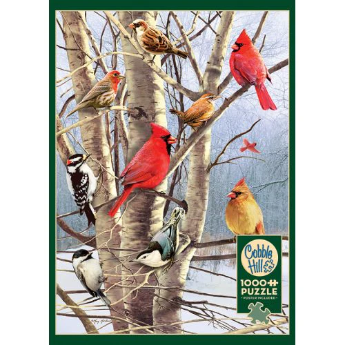 Susan Winget Winter Birds Christmas Jigsaw Puzzle - 1000 pc